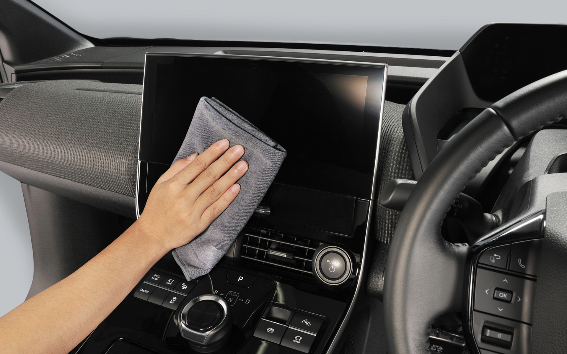 ディスプレイの指紋汚れもスッと拭き取れる