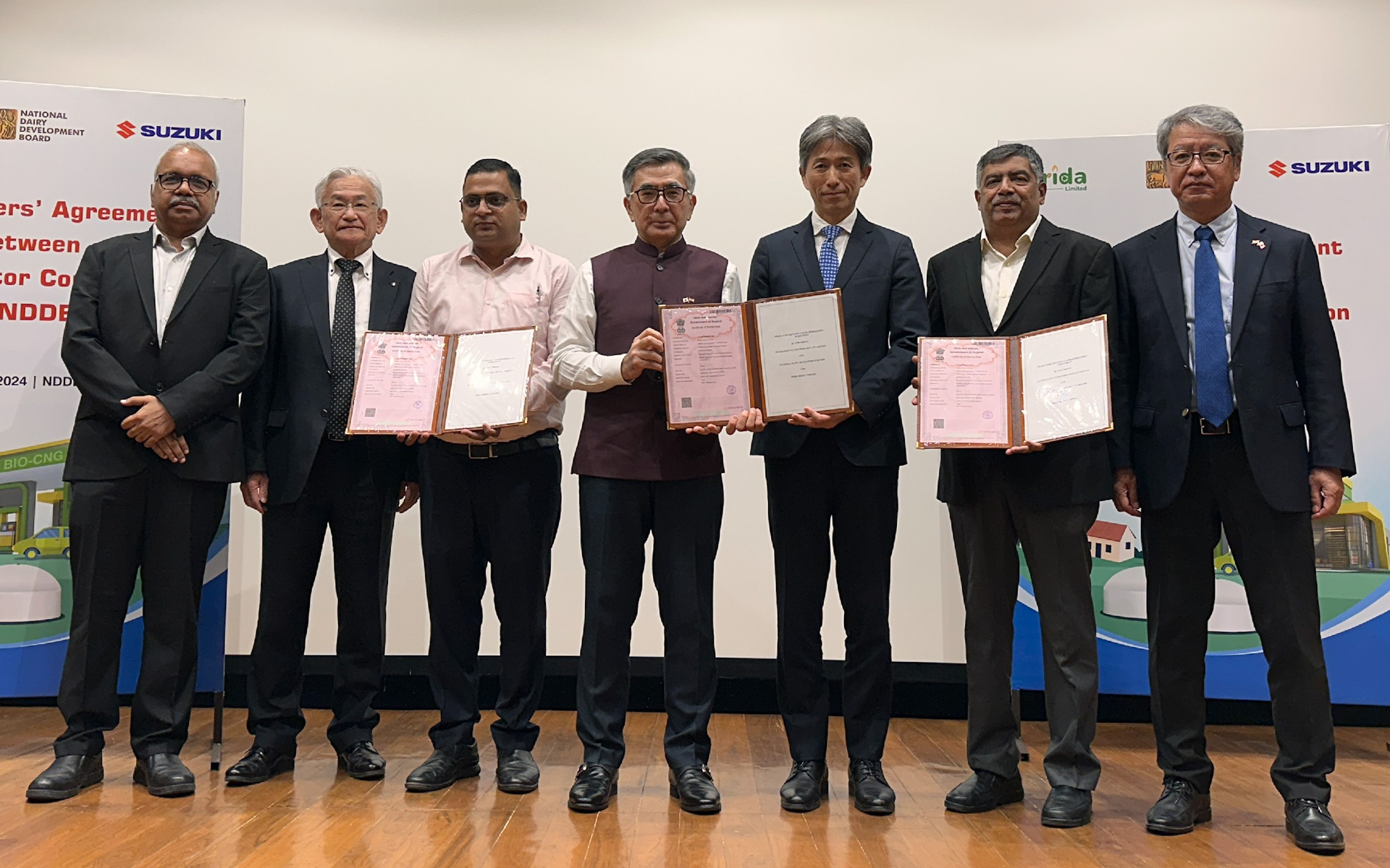 NDDB本社において開催された契約締結式