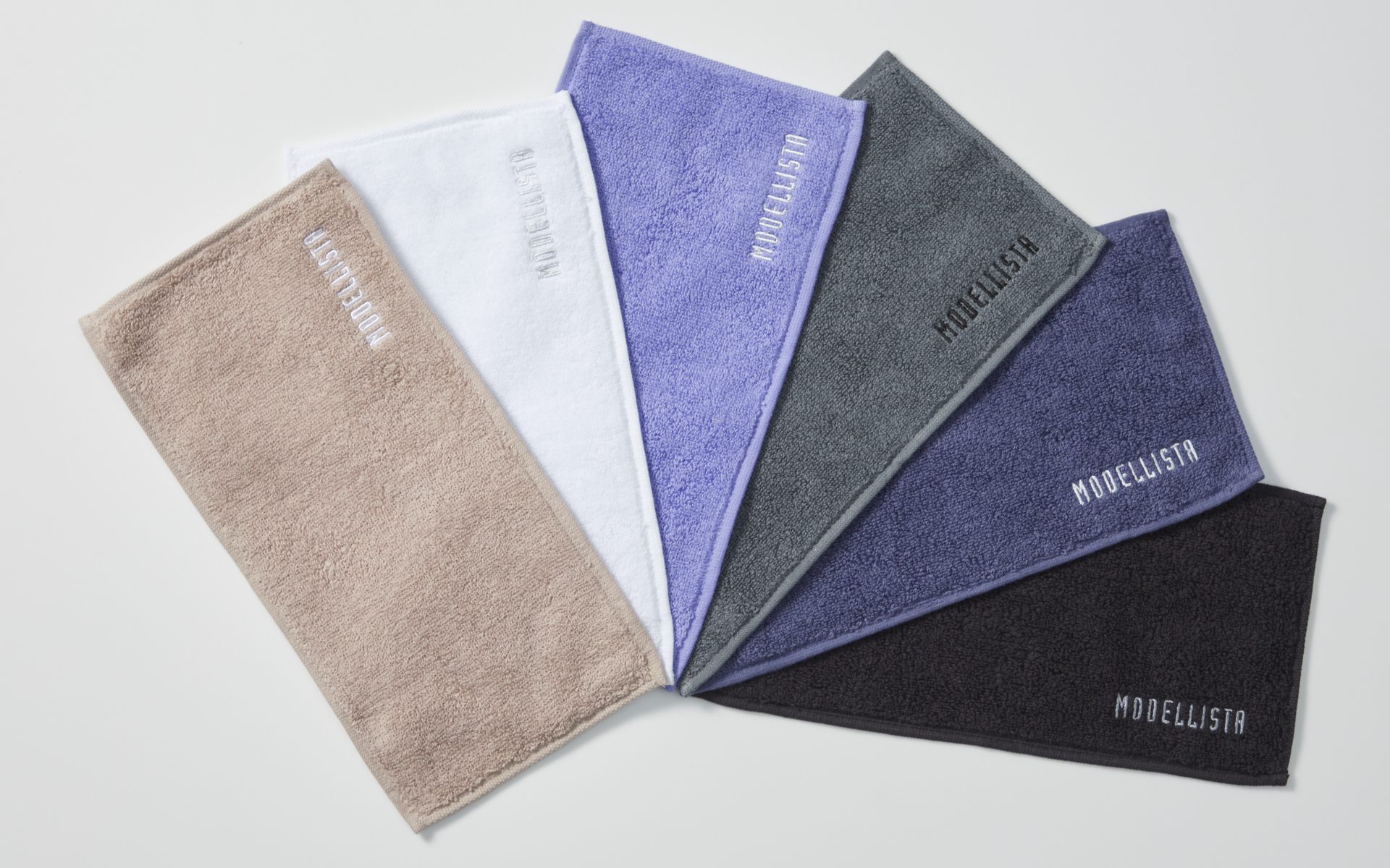 今治ハーフハンカチ（ブラック/グレー/ホワイト/ネイビー/ベージュ/パープル）　価格600円