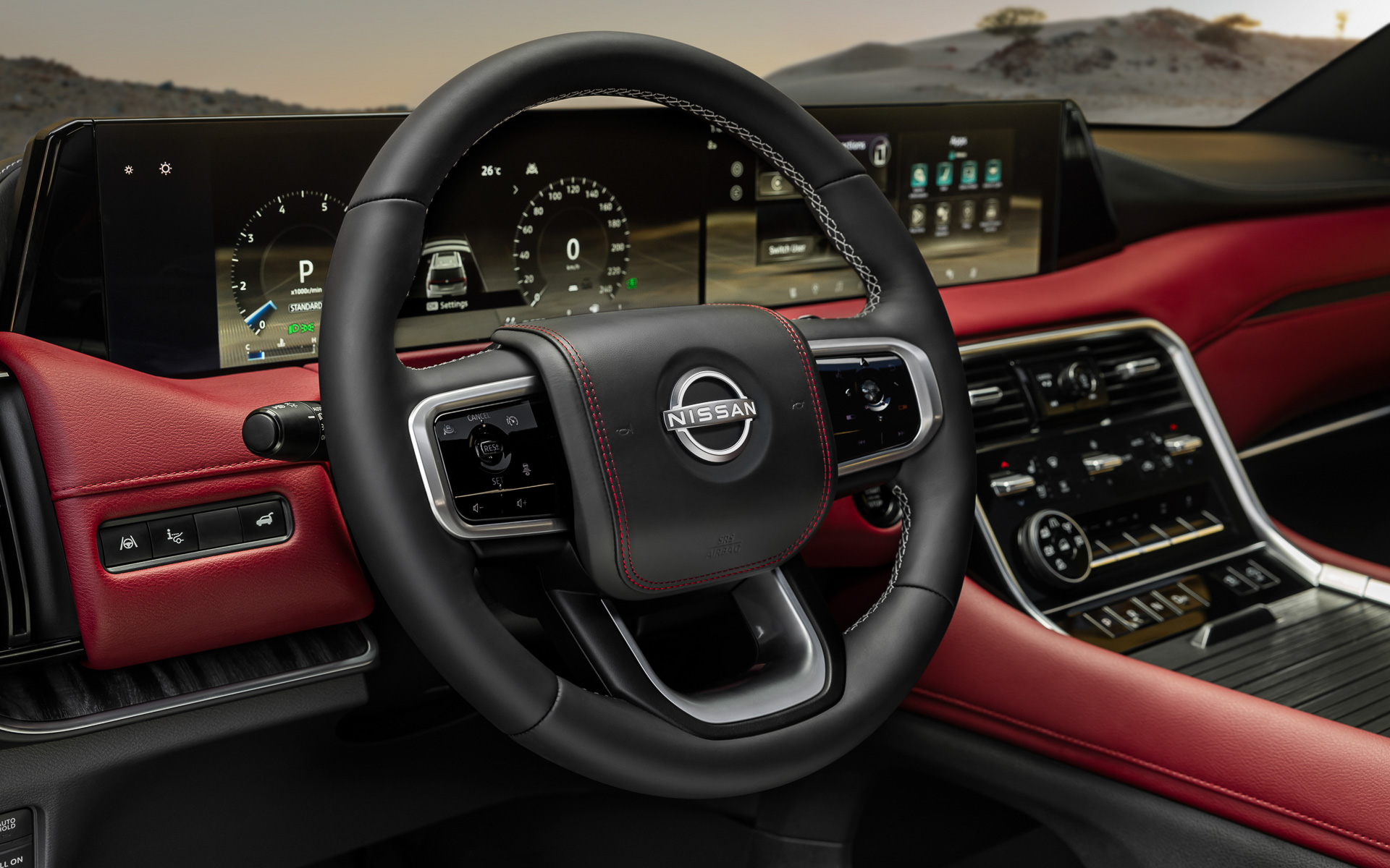 ドライブモードは標準、砂地、岩場、轍、エコ、スポーツの6モードを設定