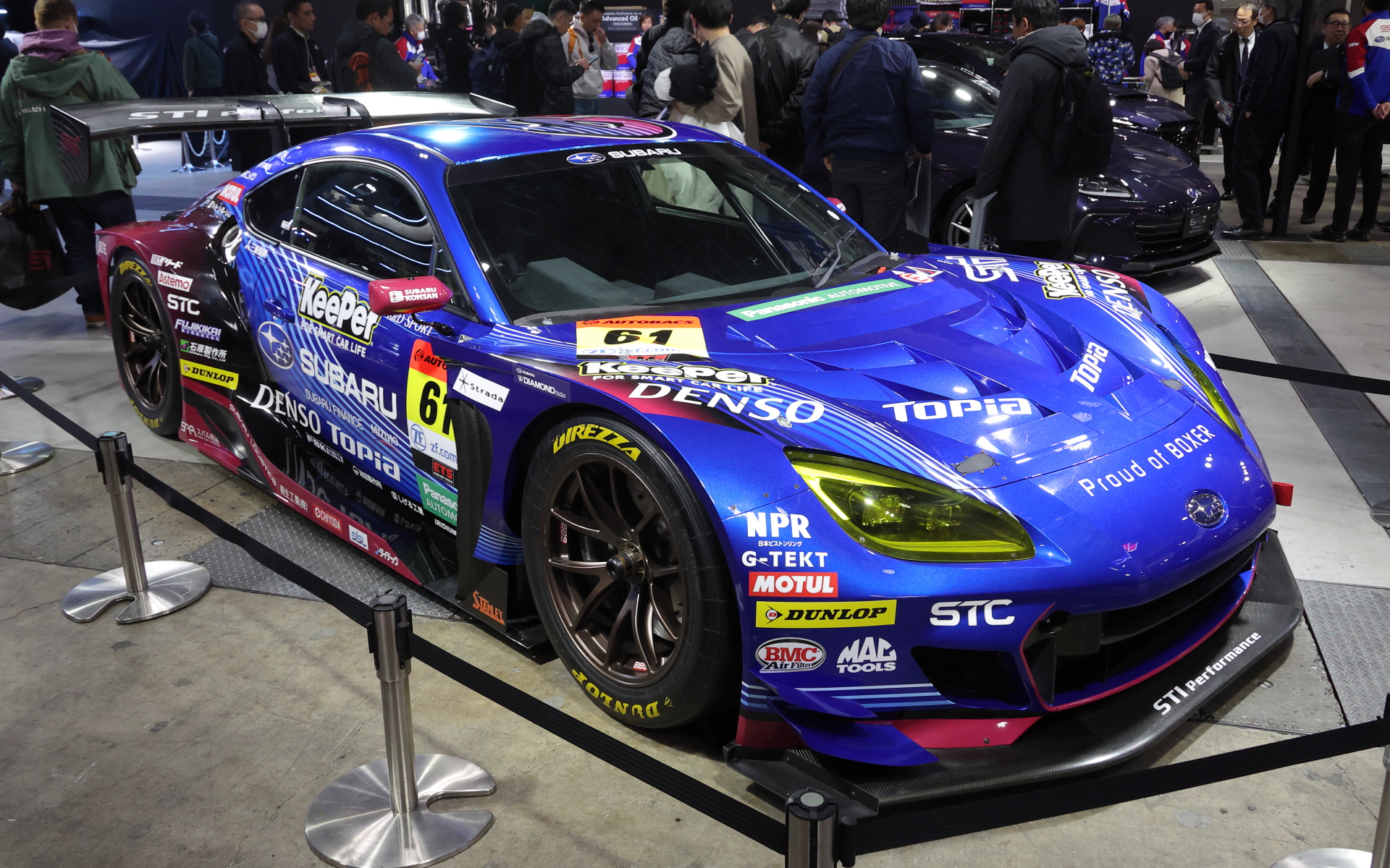 2025年シーズンのSUPER GT GT300クラス参戦車両。このモデルはモックアップの展示