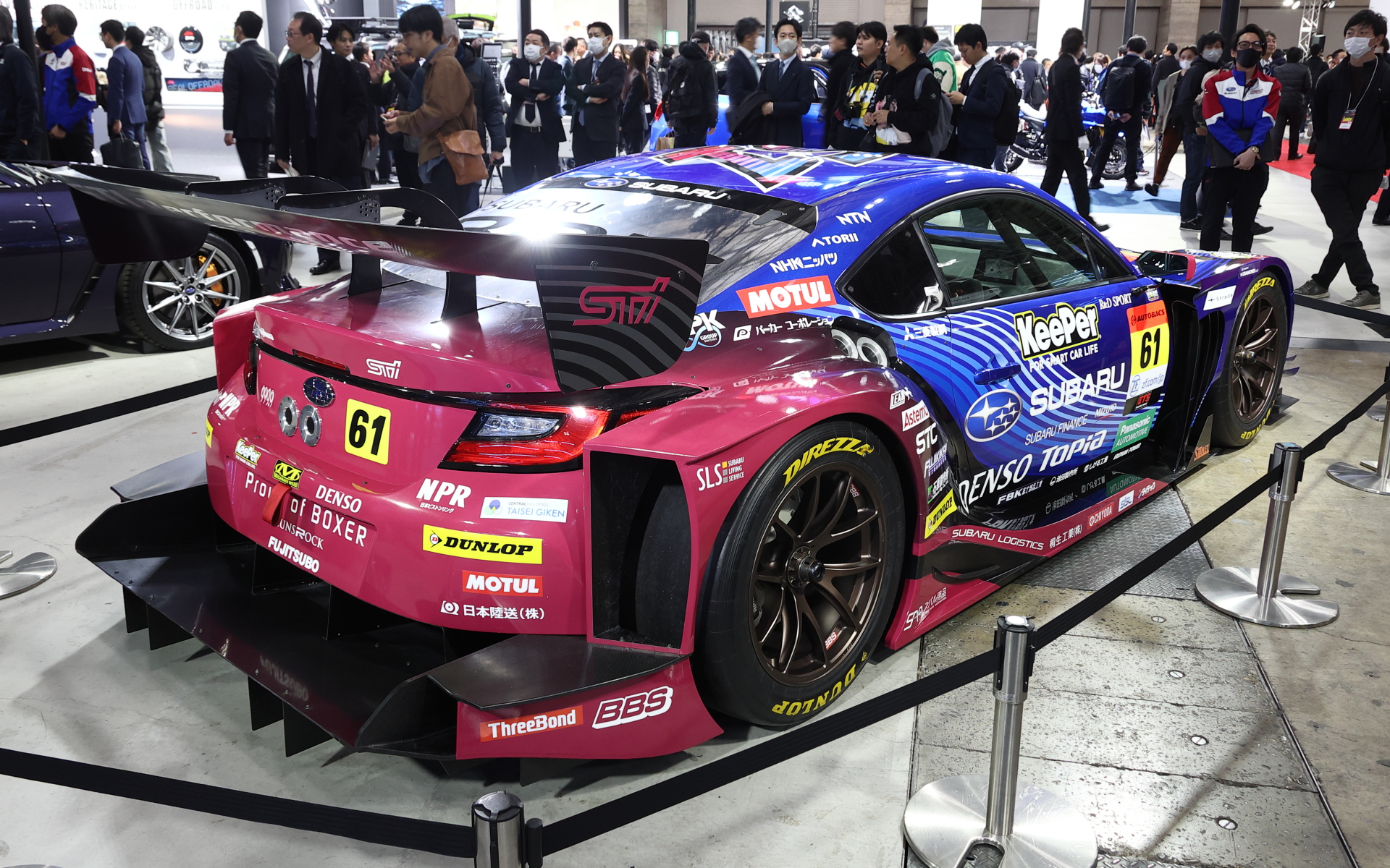 2025年シーズンのSUPER GT GT300クラス参戦車両。このモデルはモックアップの展示