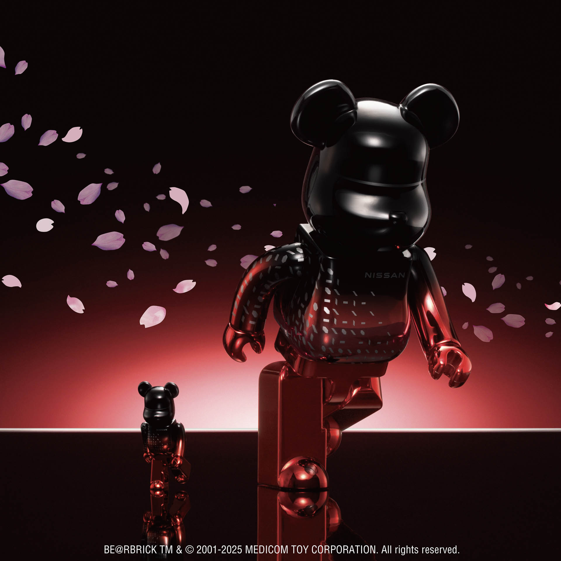 NISSAN BE@RBRICK“Sakura at Japanese Dawn 暁の桜”100％＆400％
