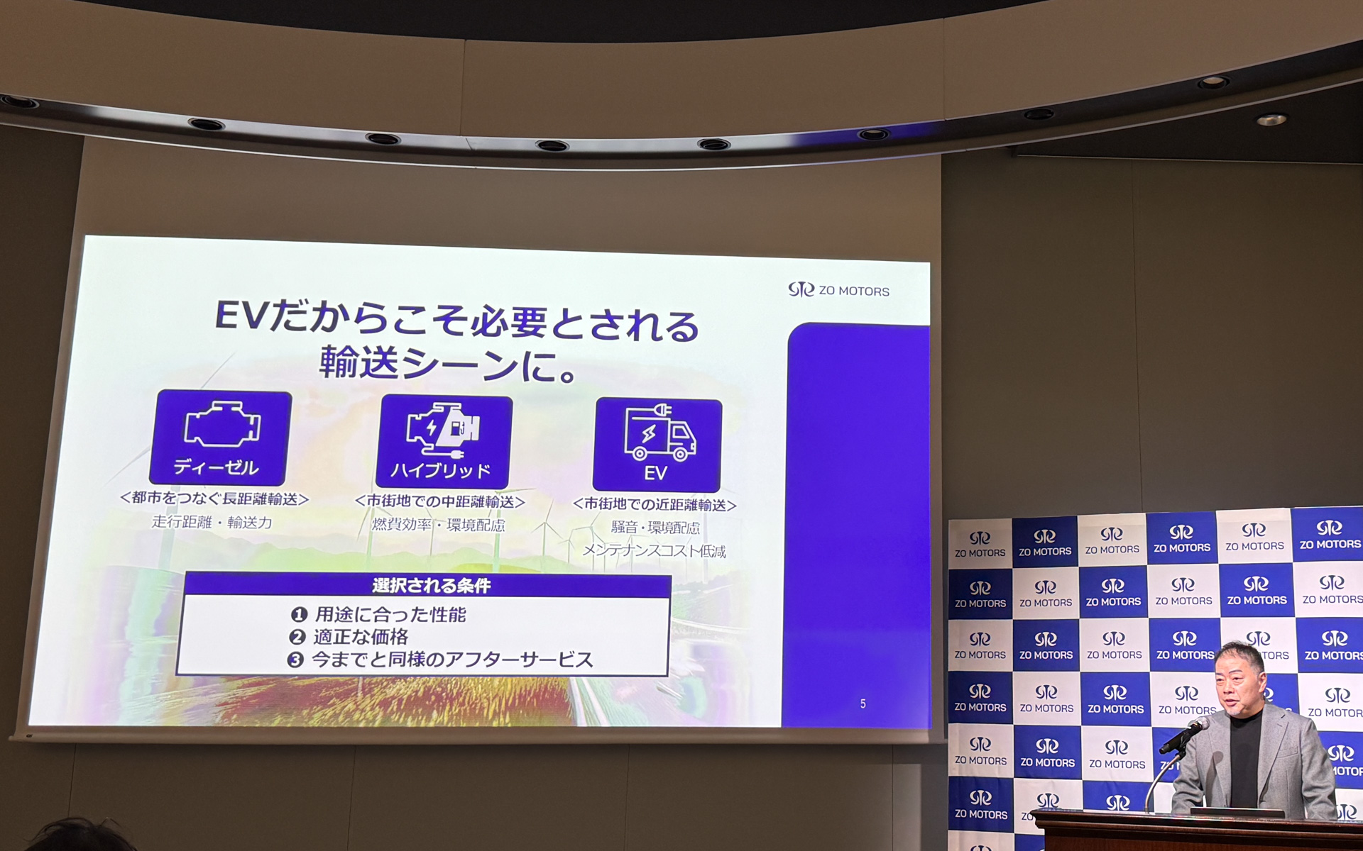 EVに適した市街地での近距離輸送にフォーカス