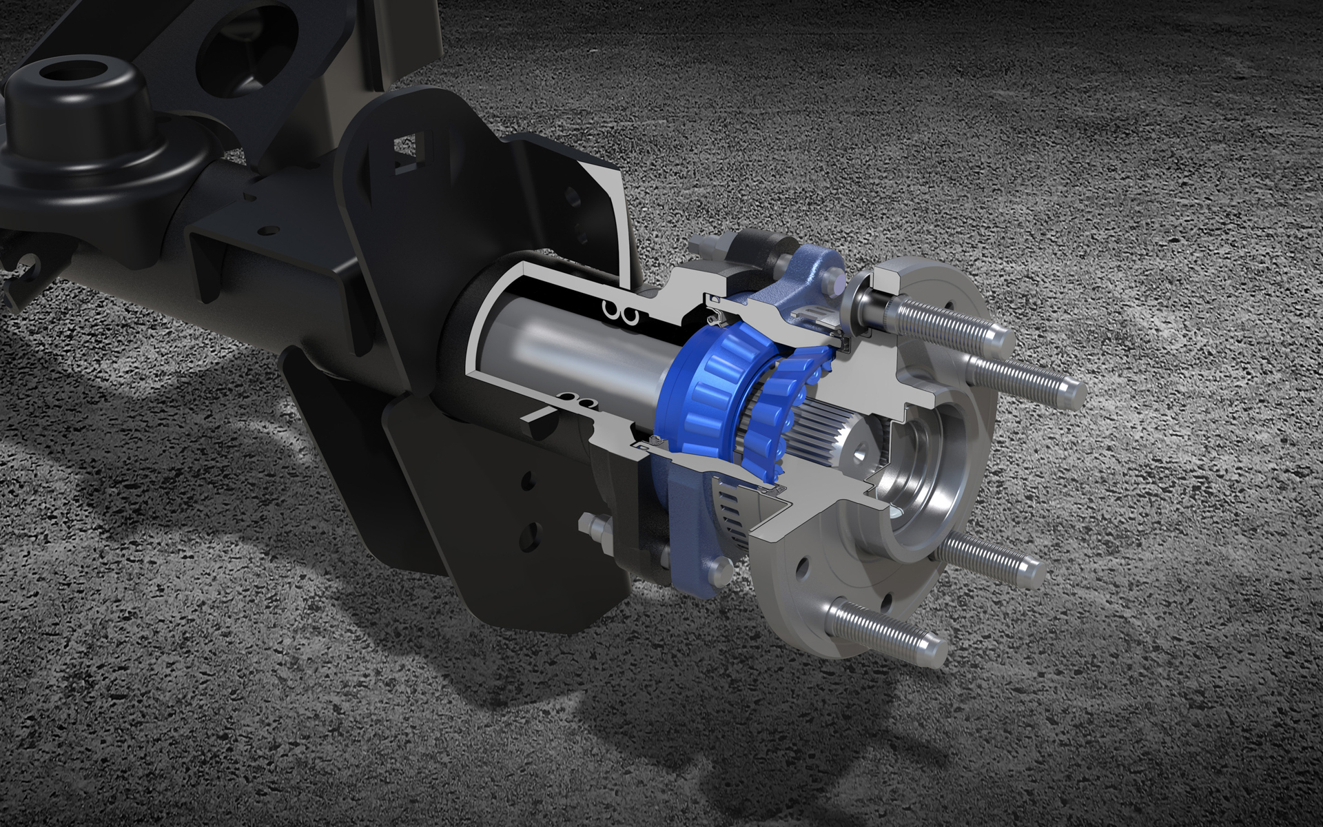 アンリミテッド ルビコンに初搭載された「フル・フロート・リアアクスル」はより強固で堅牢な構造で最大牽引能力を高めてくれる