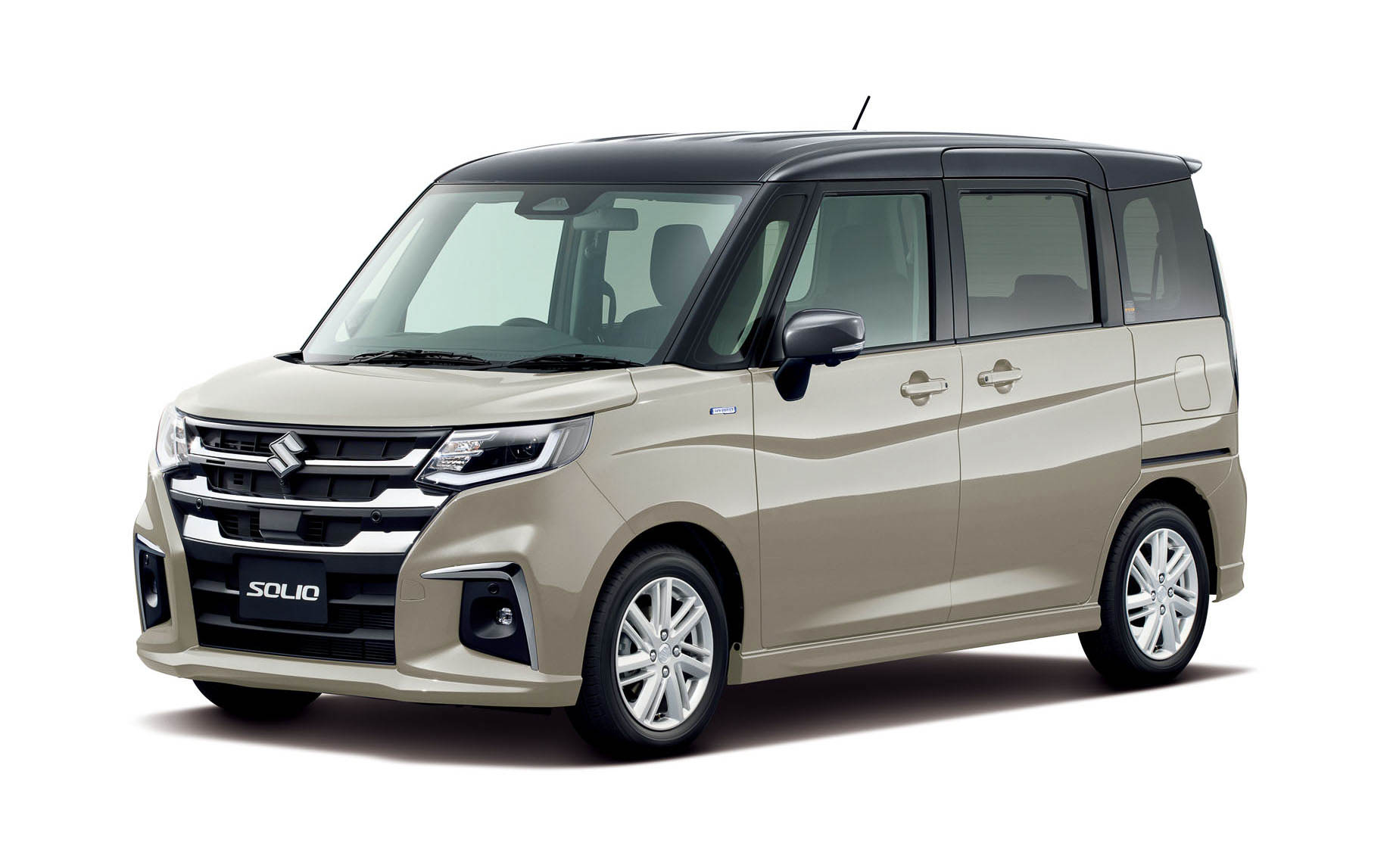 ソリオ HYBRID MZ（キャラバンアイボリーパールメタリック ガンメタリック2トーンルーフ）