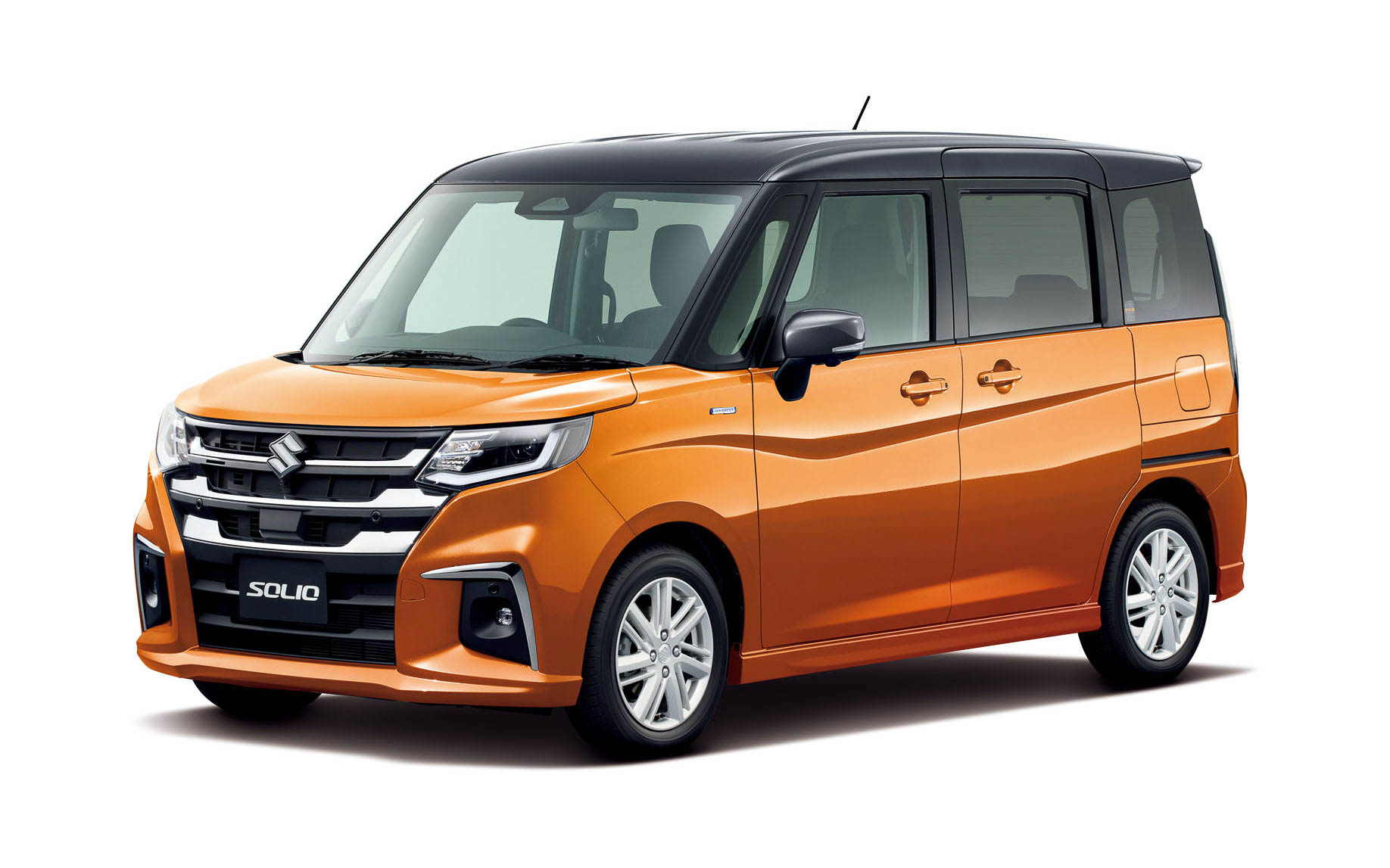 ソリオ HYBRID MZ（フレイムオレンジパールメタリック ガンメタリック2トーンルーフ）