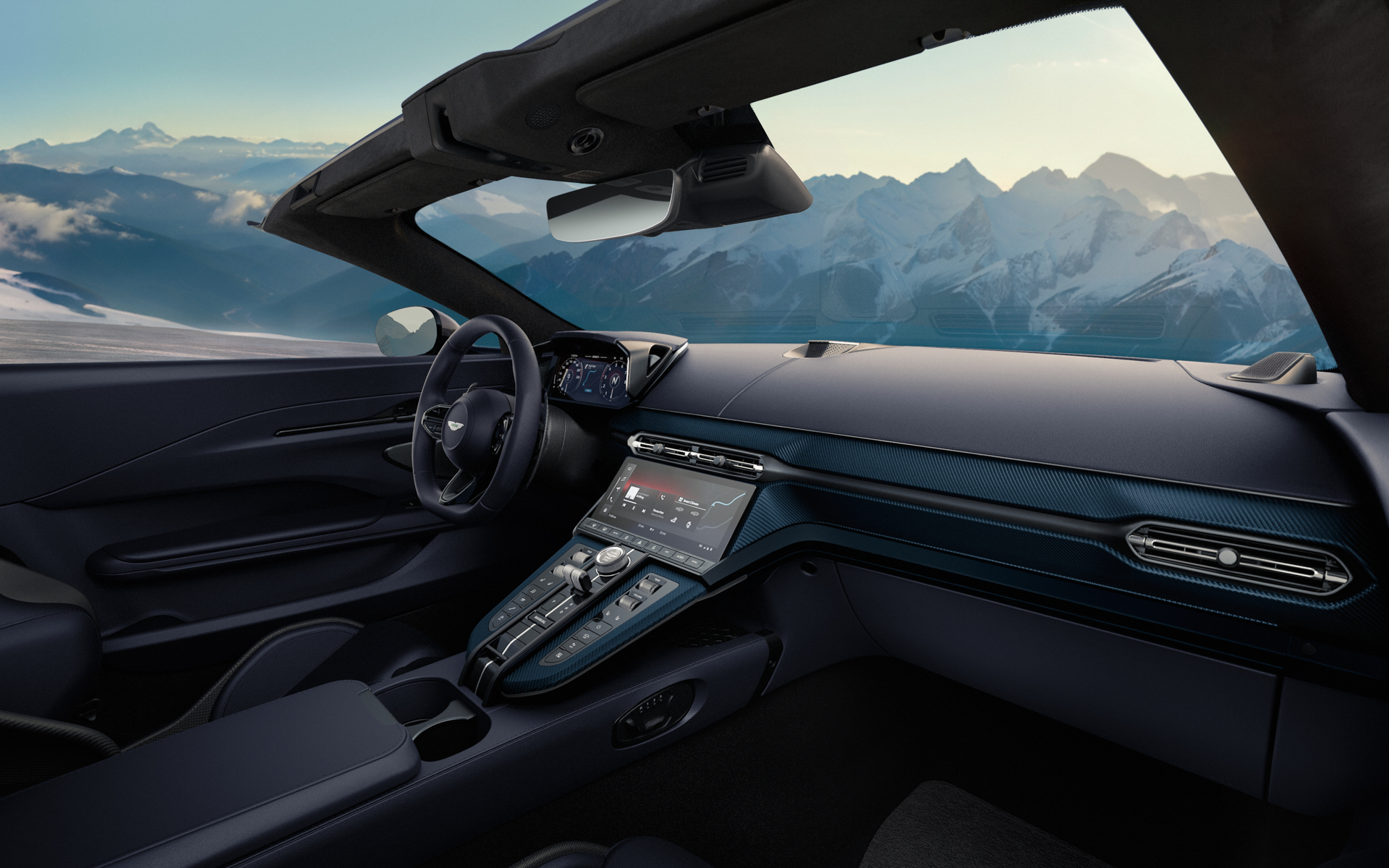 新型ヴァンテージ ロードスターのコクピット