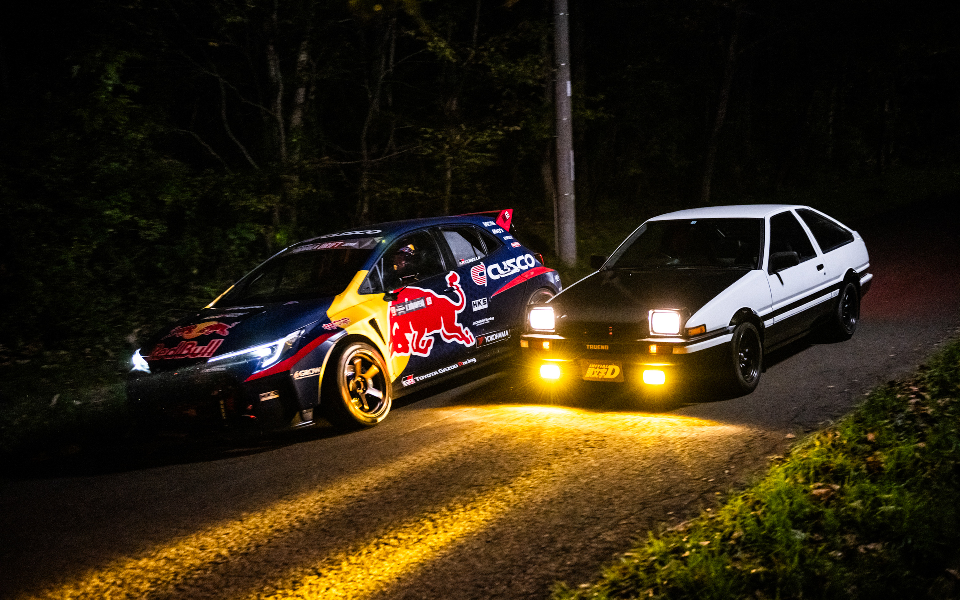 マンガ頭文字Dの藤原拓海ともバトル