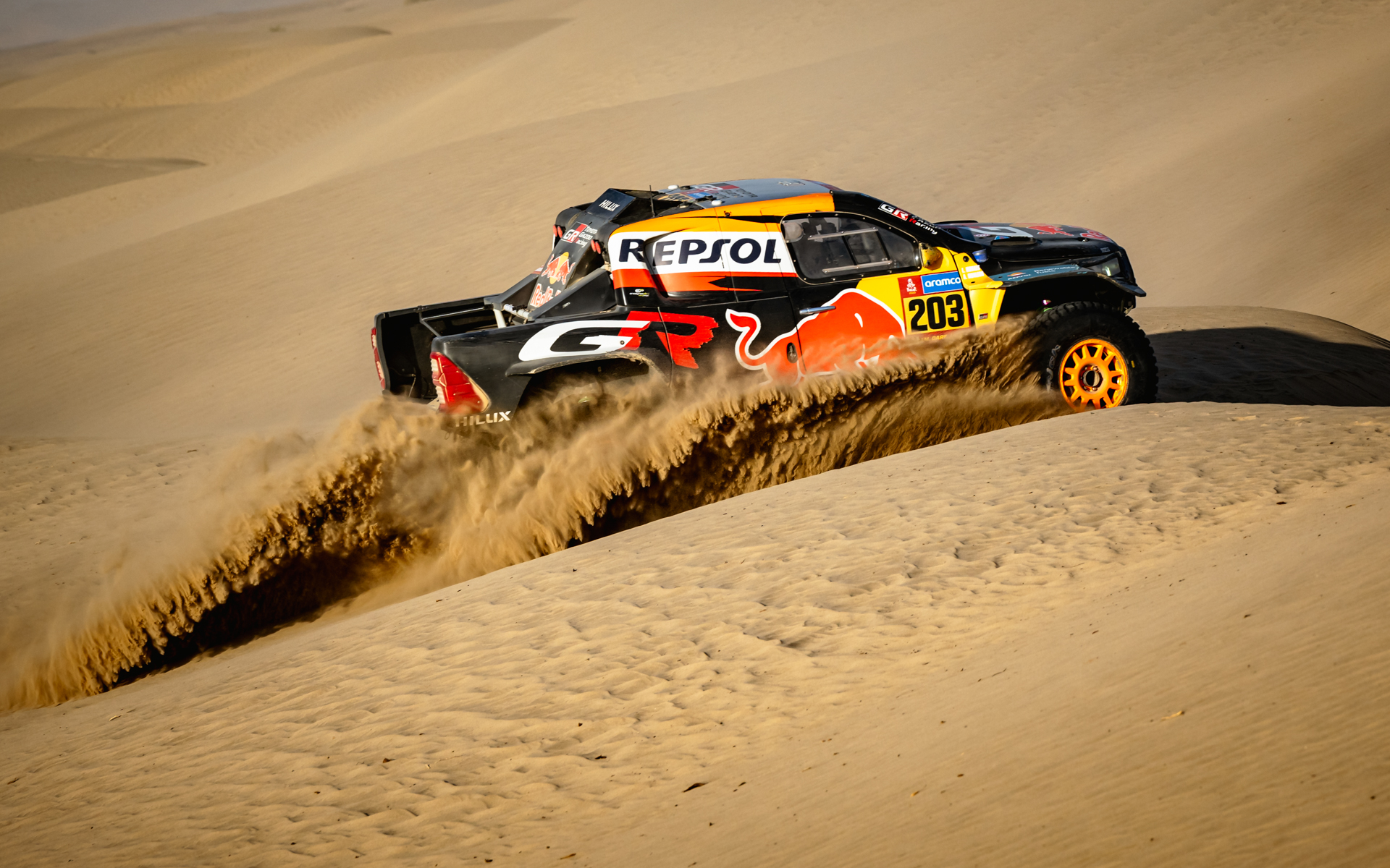 ダカールラリーの様子