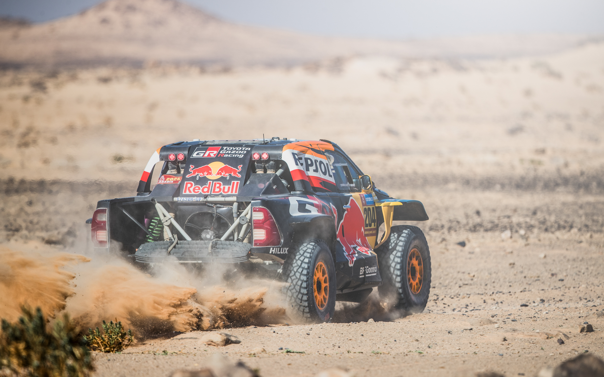 ダカールラリーの様子