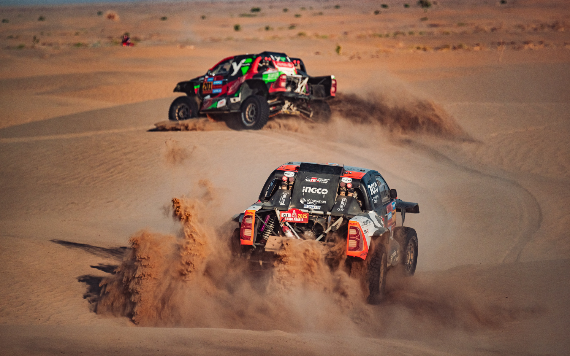 ダカールラリーの様子