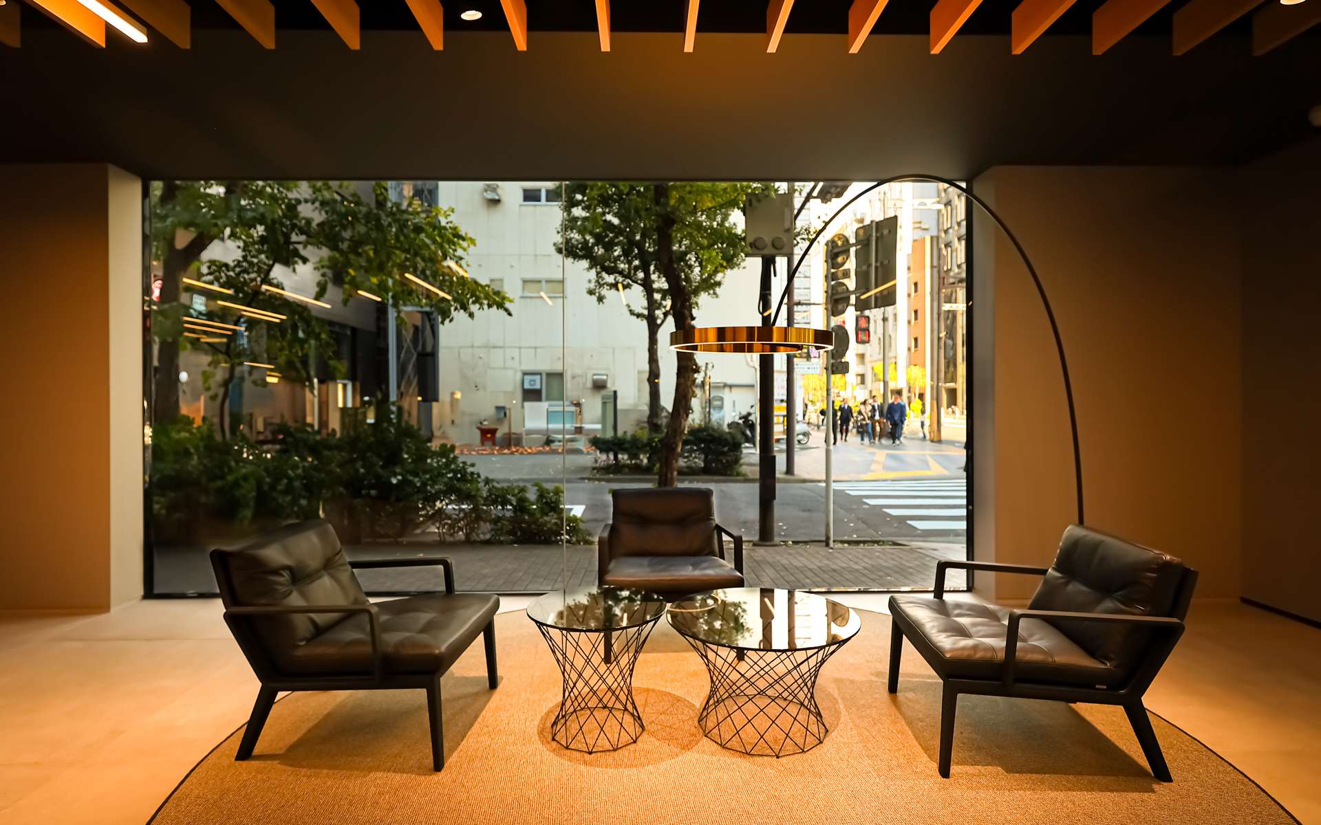 Audi City 銀座にはゆったりとくつろげるスペースも