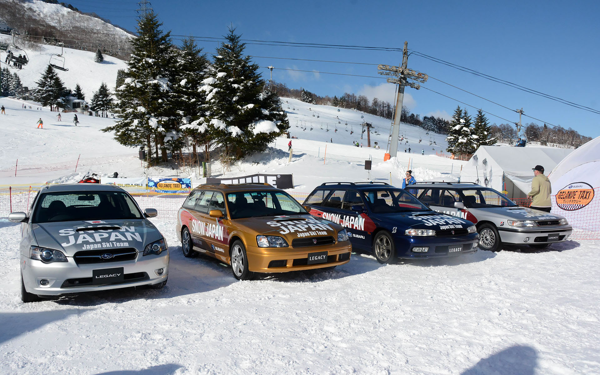 歴代レガシィがずらり