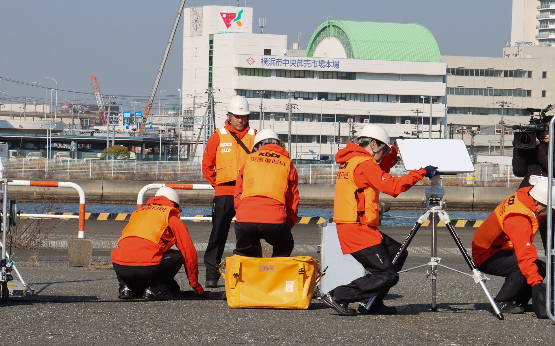 Starlinkアンテナを設置して、衛星を捕捉できるか見通しを確認