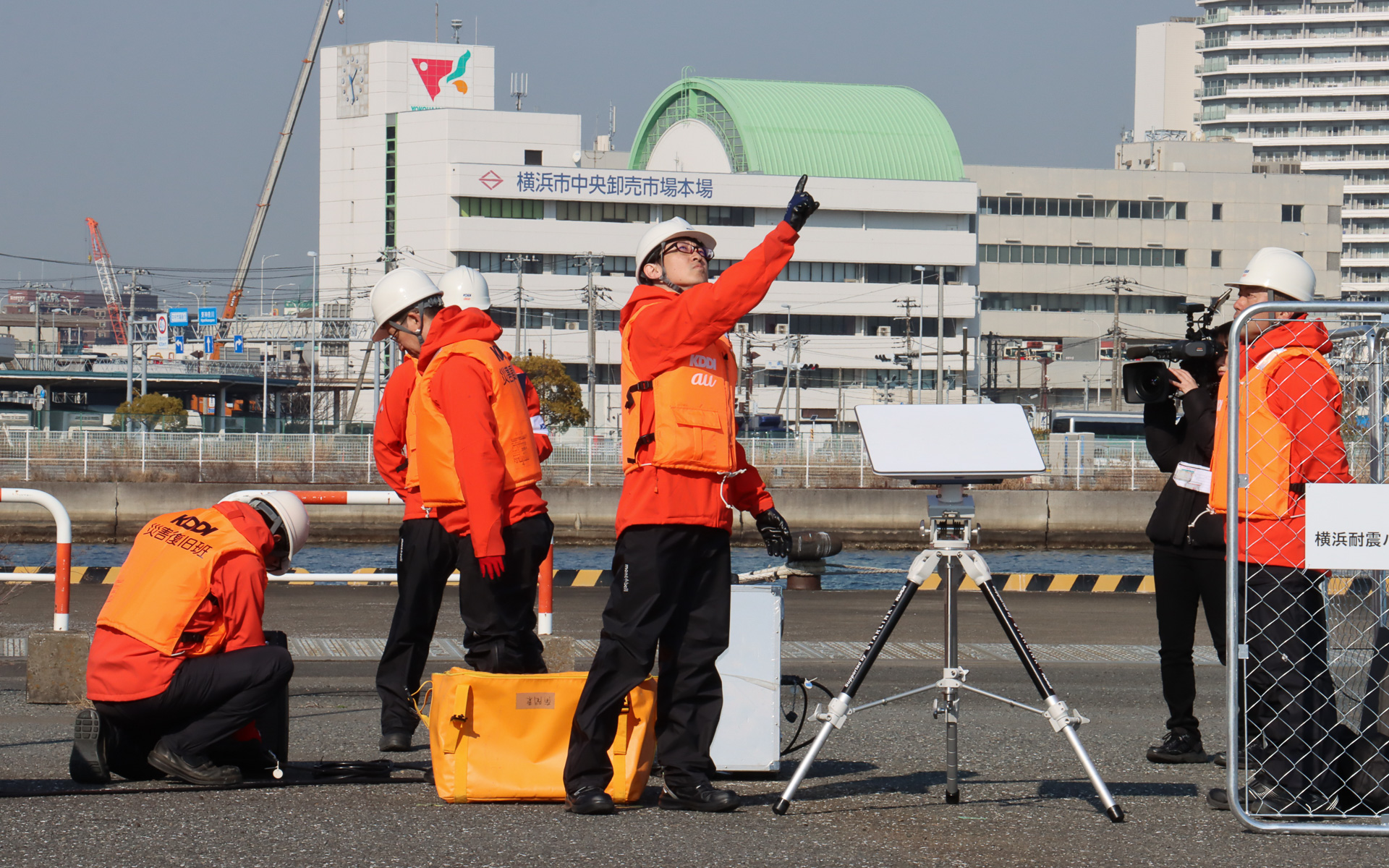 Starlinkアンテナを設置して、衛星を捕捉できるか見通しを確認