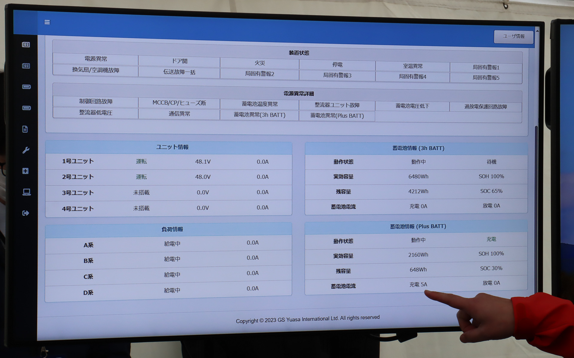 ドローンから吊り下げられた白いボックス内にある蓄電池から、OPSにケーブル接続されたワイヤレス給電ベースに電力が送られ、基地局機能を維持する実証も行なわれる予定とのこと