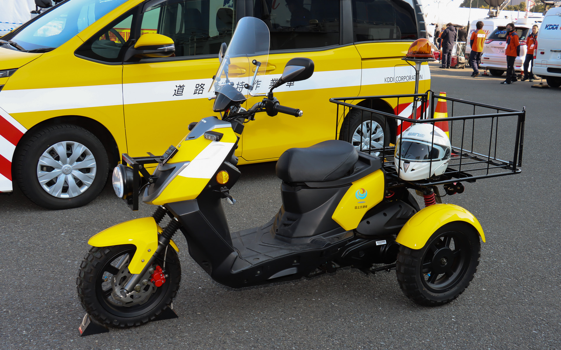 首都直下地震が発生した際に道路被災状況を迅速化に把握できるよう、国土交通省 関東地方整備局が導入したトライク