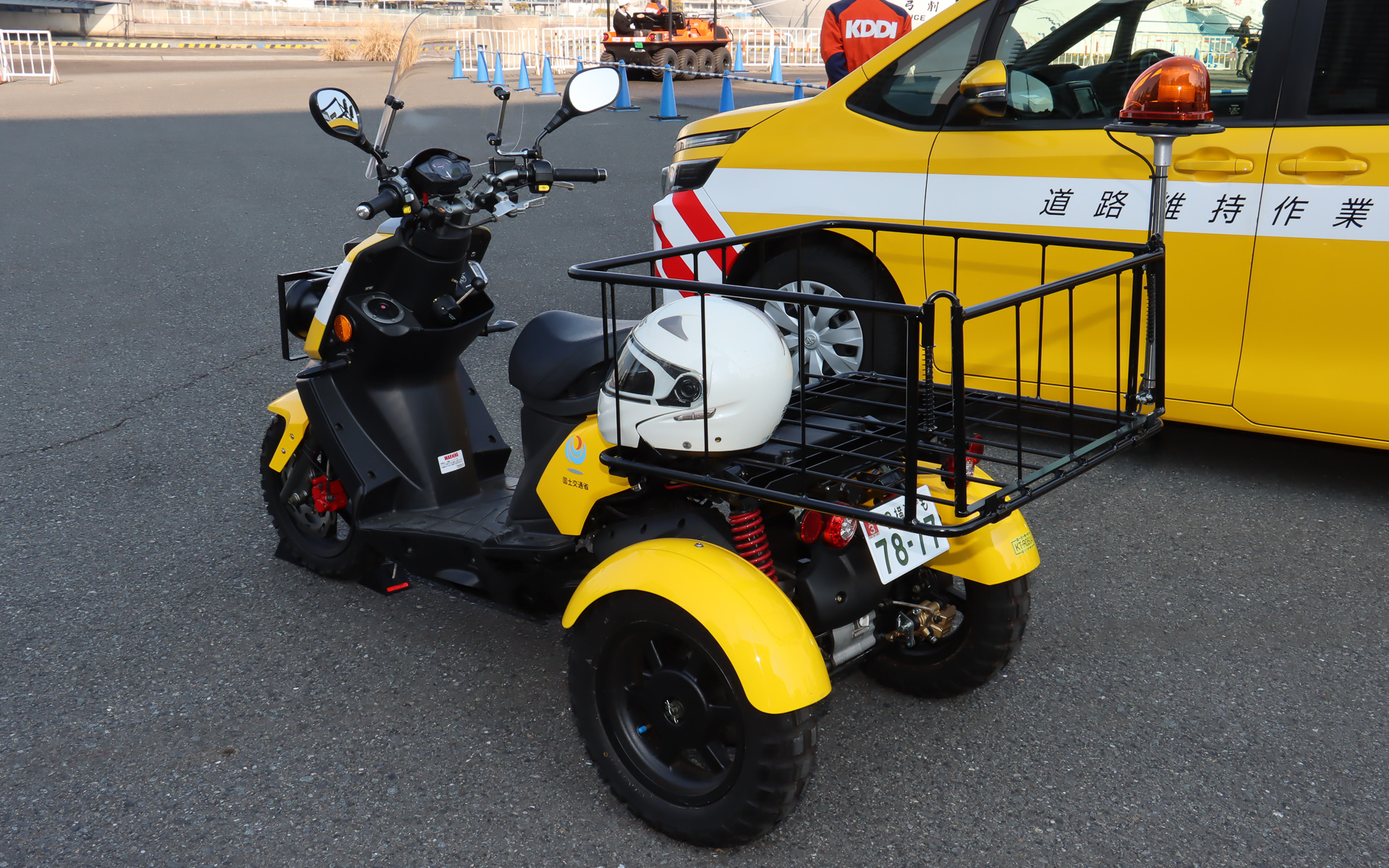 首都直下地震が発生した際に道路被災状況を迅速化に把握できるよう、国土交通省 関東地方整備局が導入したトライク