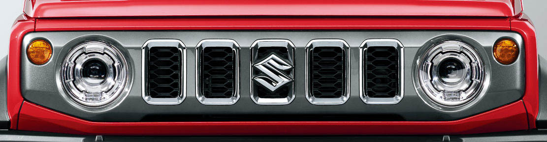 新型ジムニー ノマドのフロントグリル