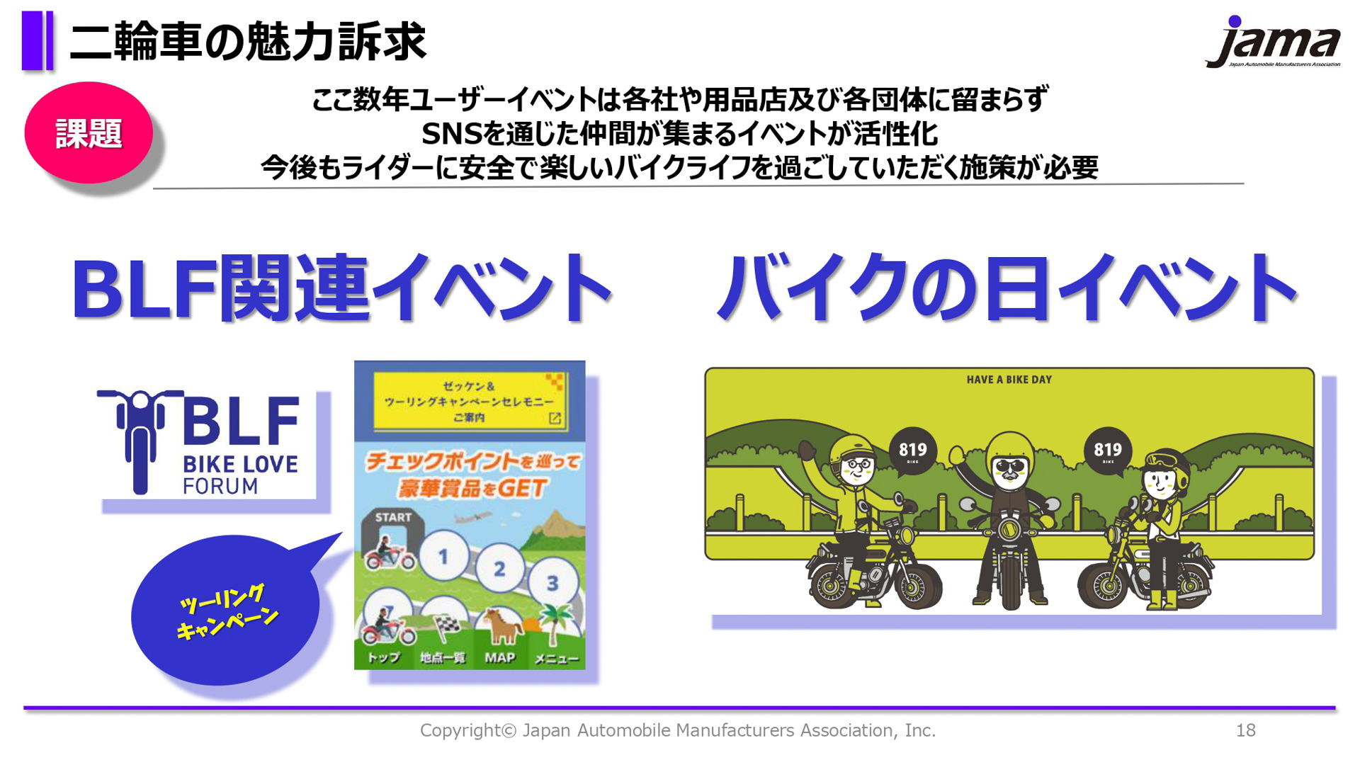 二輪車の魅力訴求への取り組み