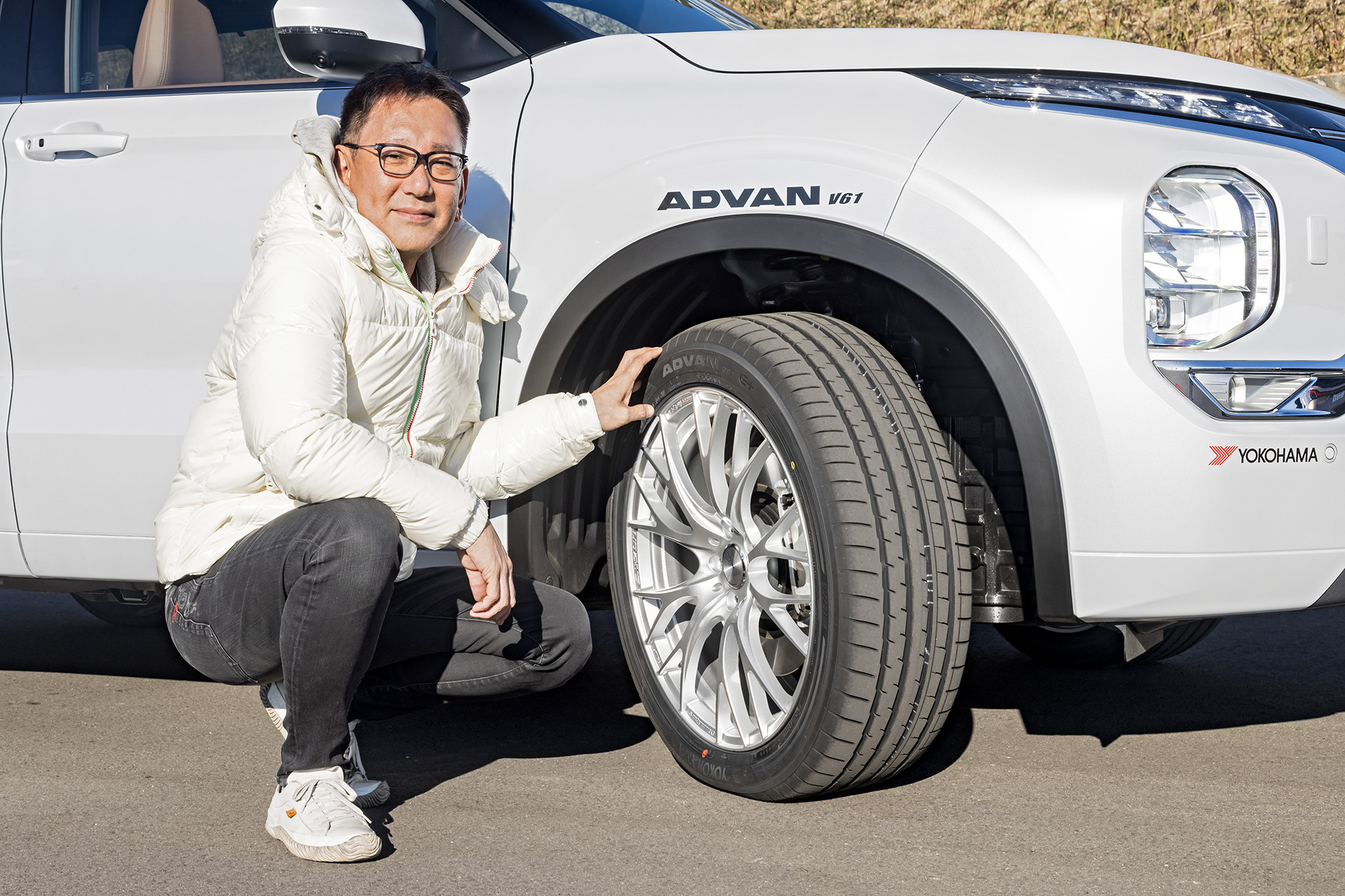 横浜ゴムの中～大型プレミアムSUV向けタイヤ「アドバンV61」に試乗する機会を得た