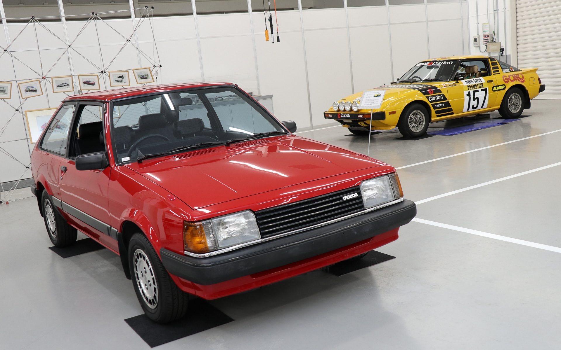 マツダの歴史を支え、彩ってきた車両なども間近で見学可能だった