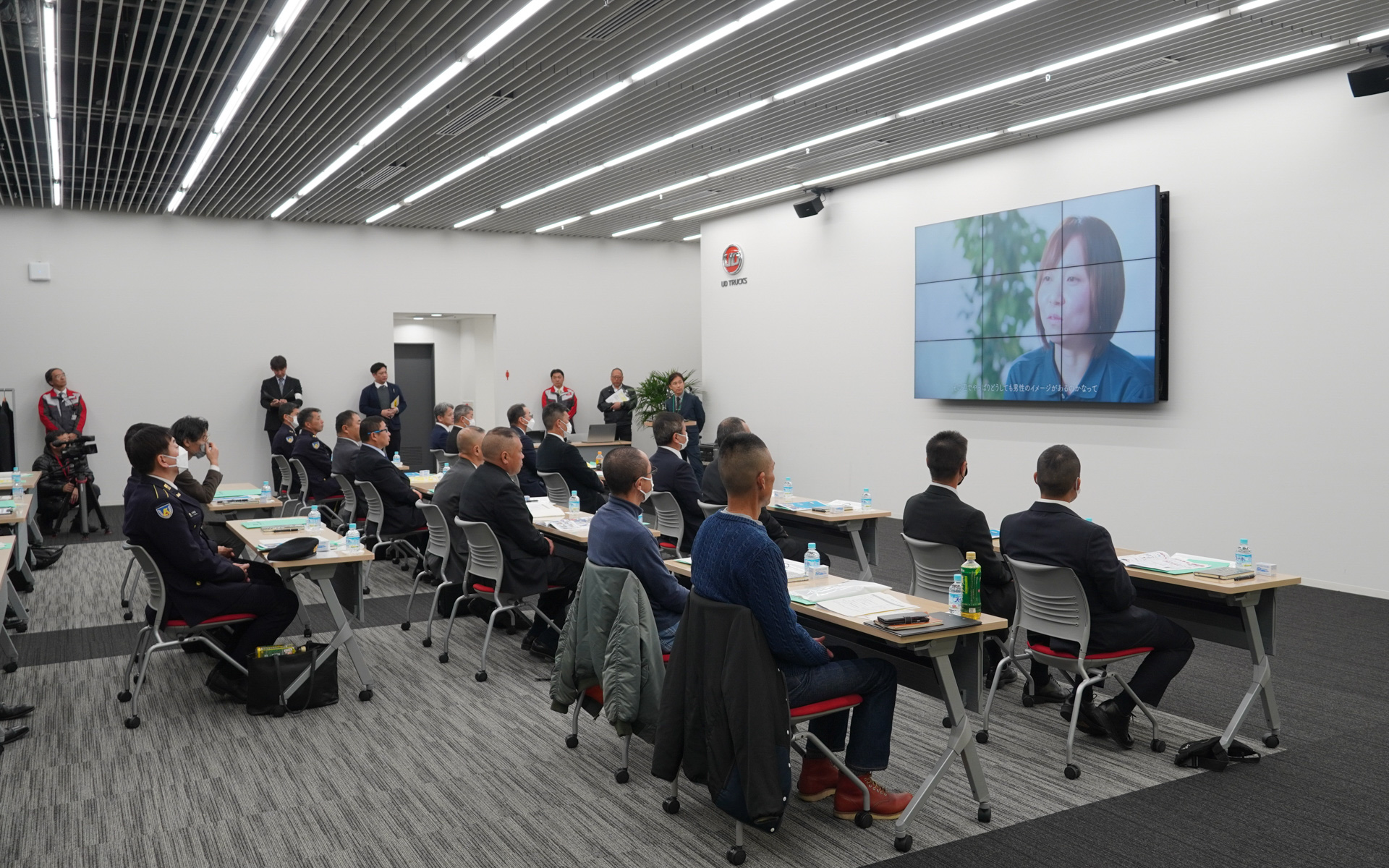 18名の自衛官が参加した