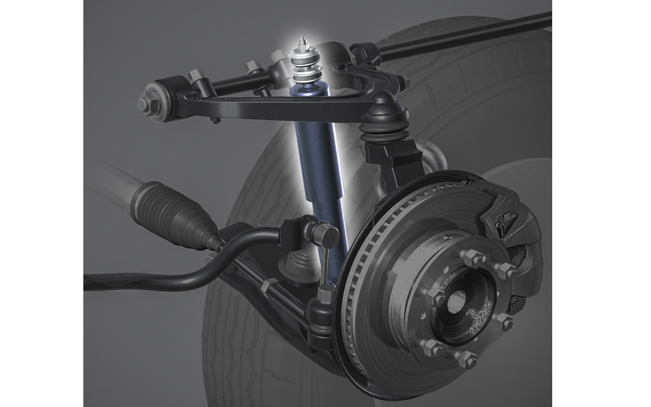 サスペンションに専用のショックアブソーバーを採用