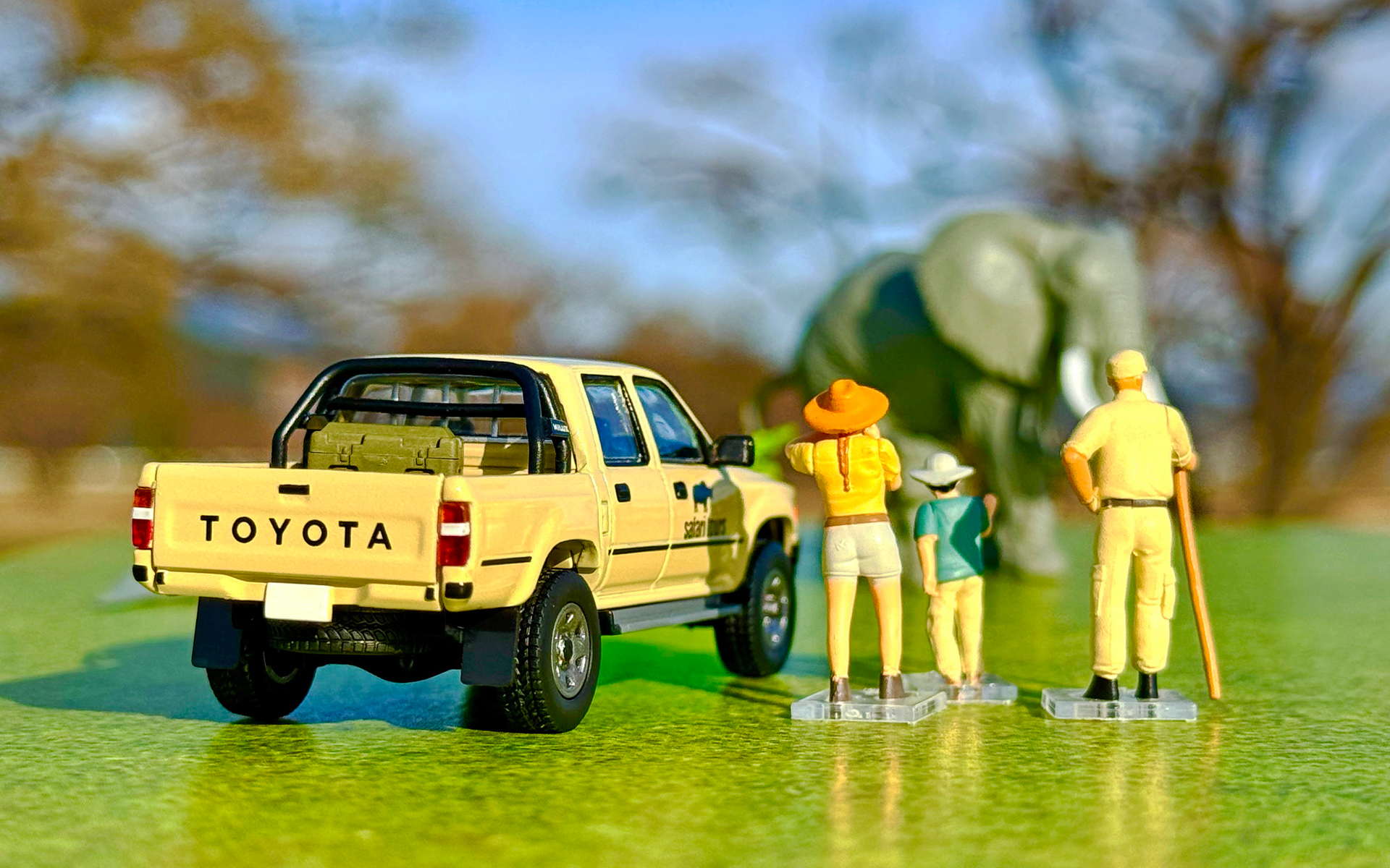 サファリで動物ウォッチングをしているような情景も再現可能