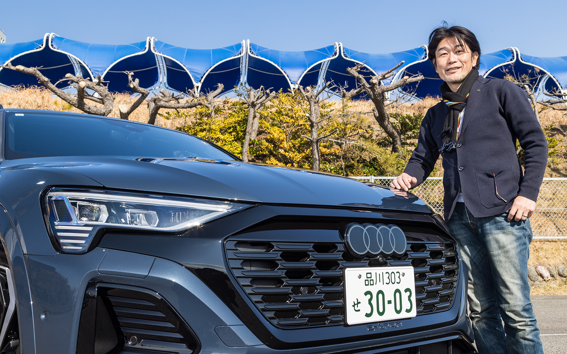 Q8 55 e-tron quattro S lineの室内はとても静かで高級感に満ちていた