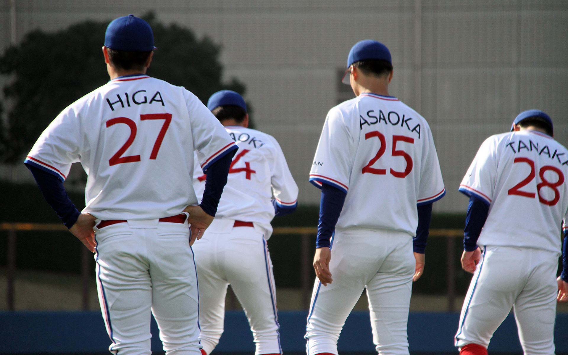 日産自動車本社公式野球部による公開練習が行なわれた