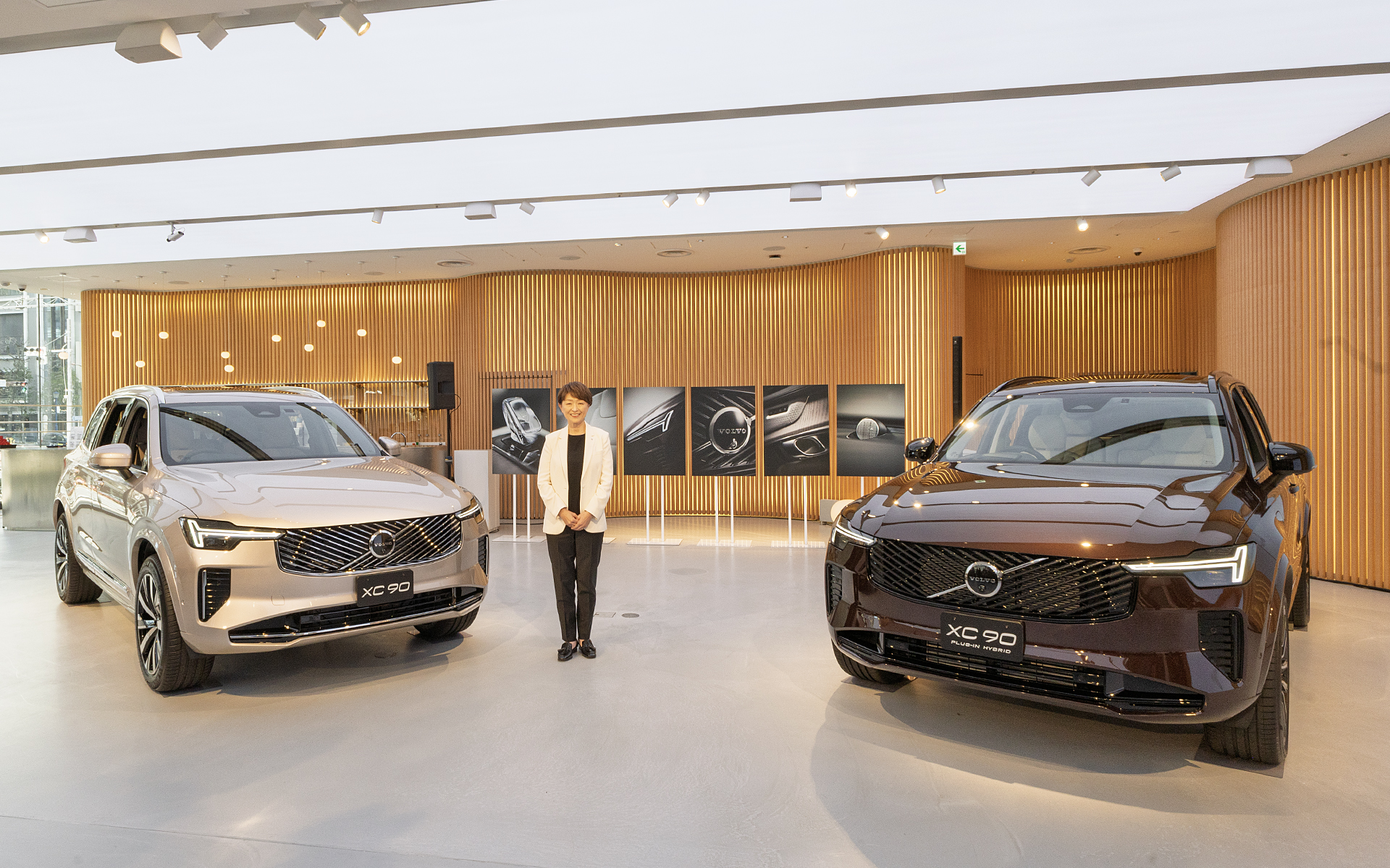 進化した「XC90」についてボルボ・カージャパン 代表取締役社長 不動奈緒美氏が発表