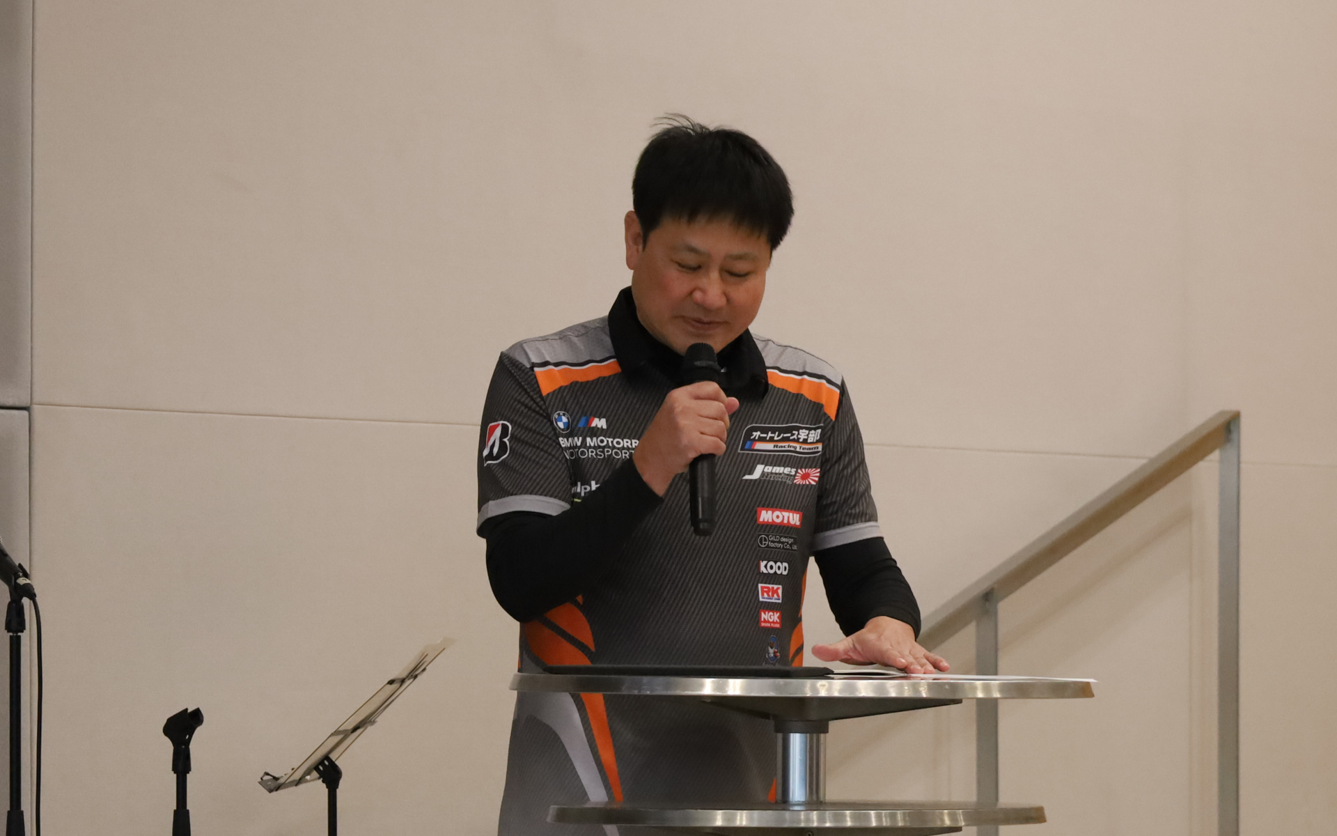 チームディレクターの中井貴之氏より2025年のチーム体制が紹介された