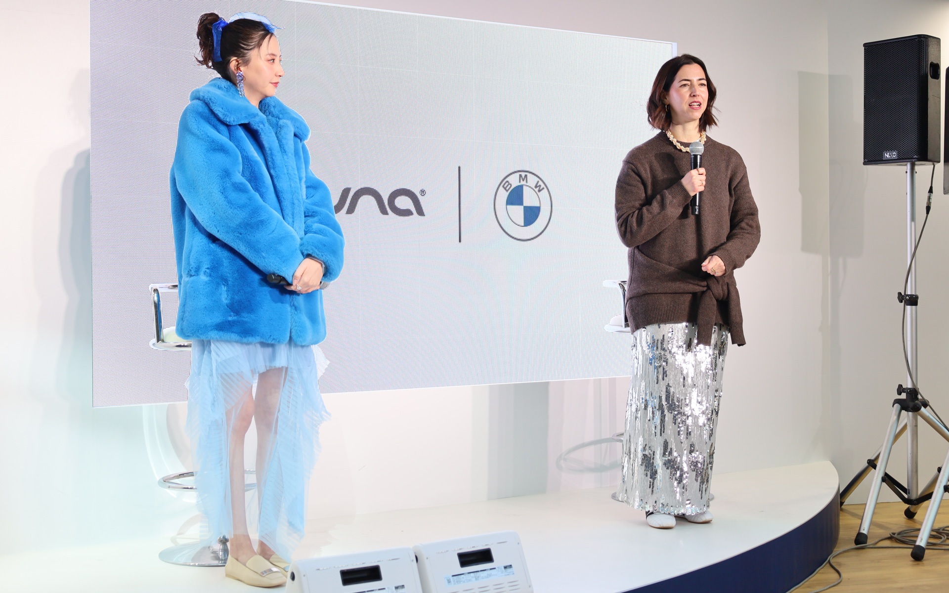 nuna グローバルマーケティング・ディレクターのマルタ・フェルナンデス氏とともにトークセッションに参加した河北麻友子さん