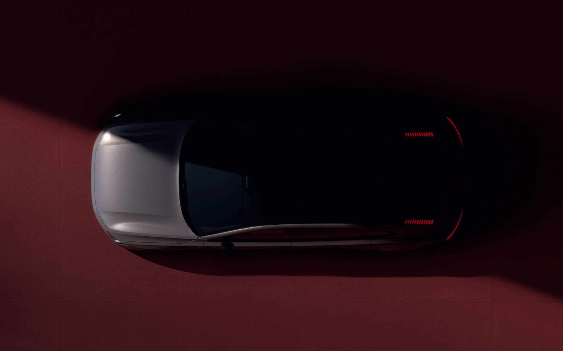 ボルボの新型EV「ES90」のティザー写真