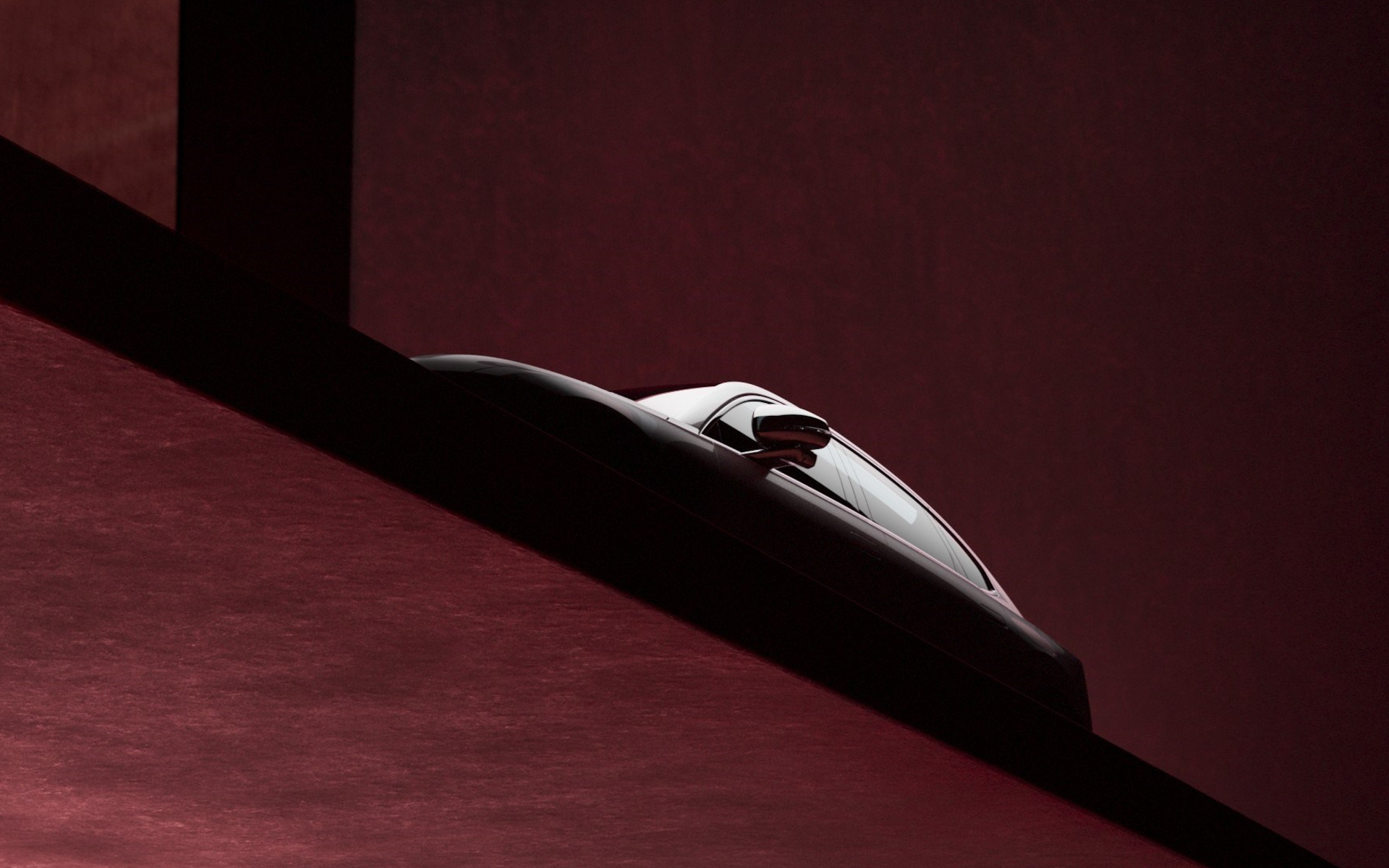 ボルボの新型EV「ES90」のティザー写真