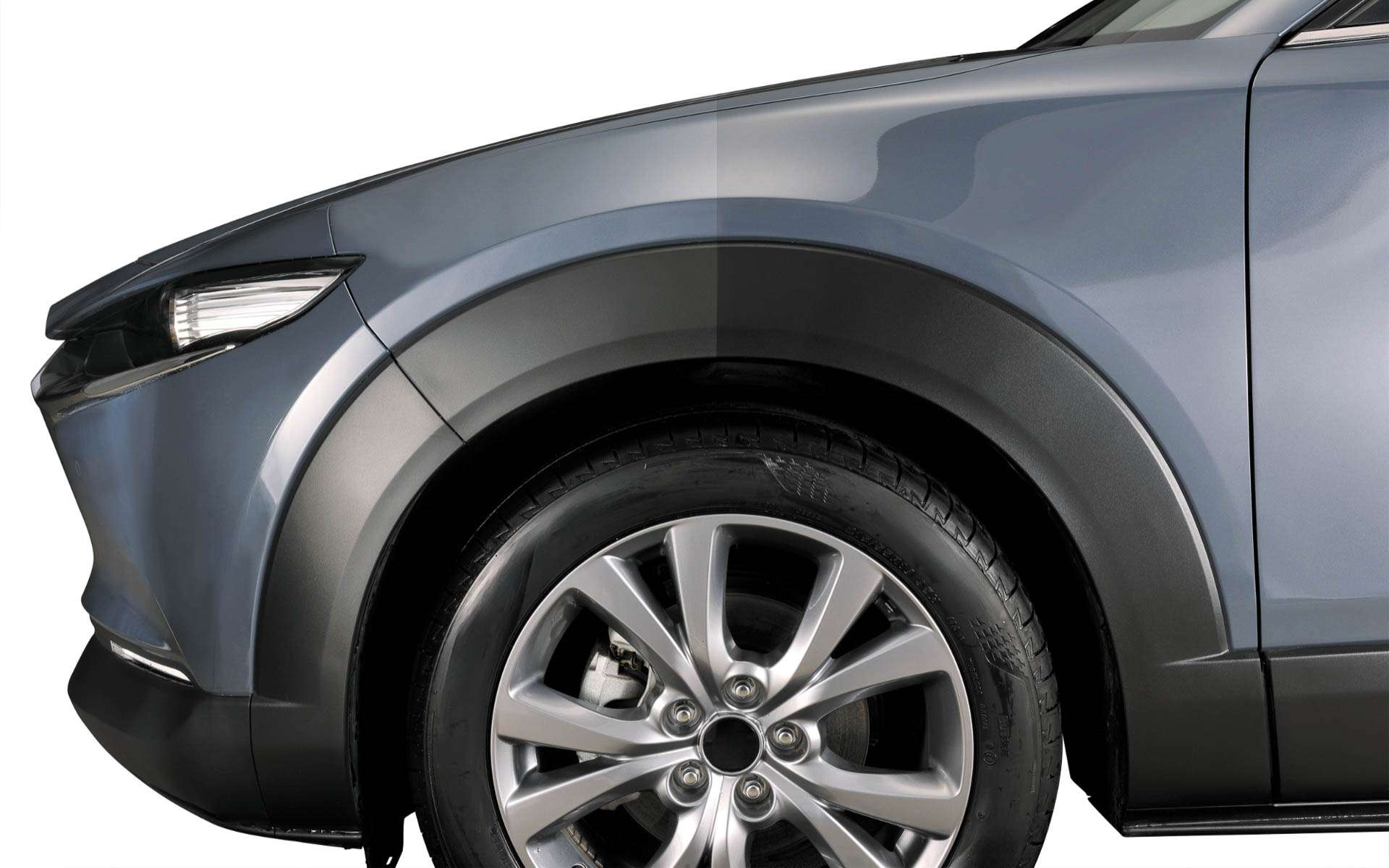 ボディと樹脂パーツを同時にコーティング可能