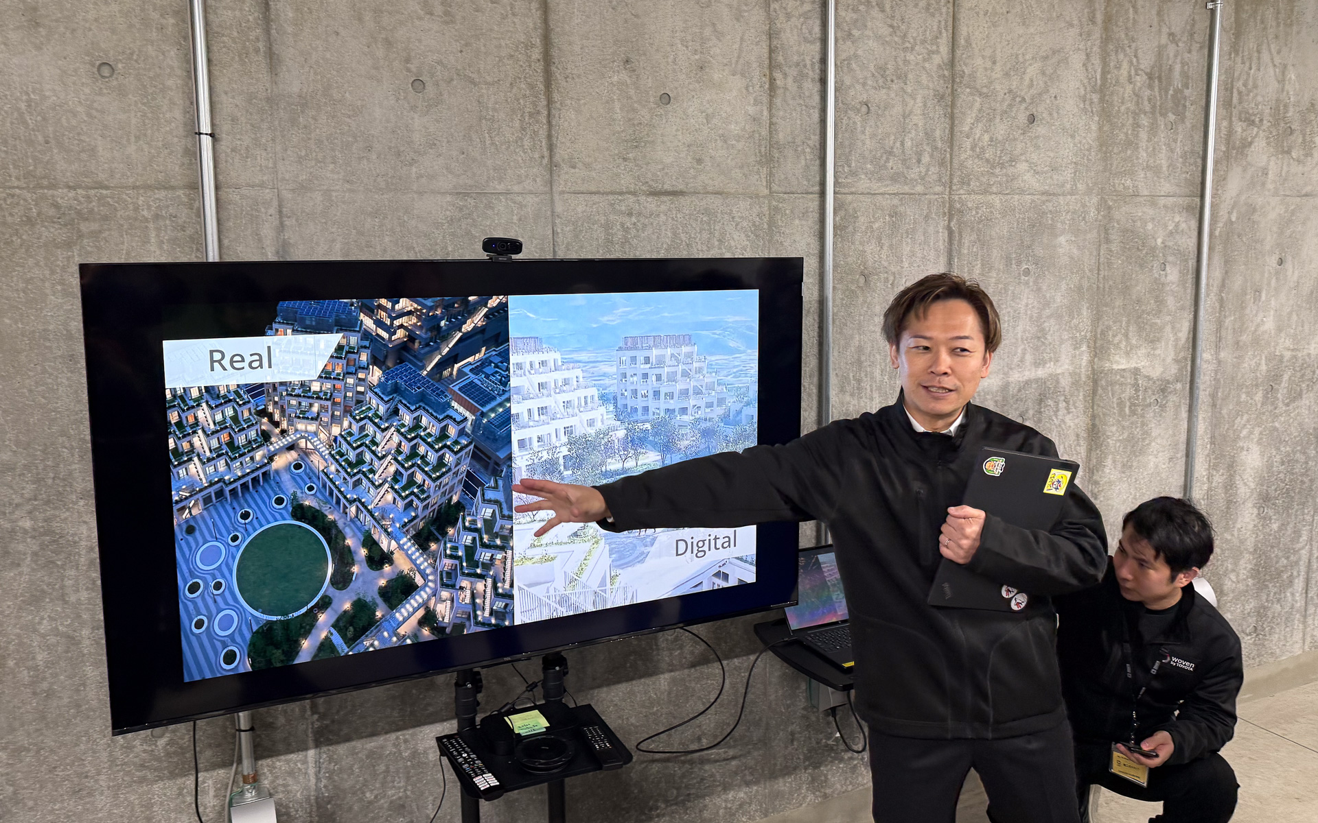 地下空間をはじめウーブン・シティの各所はデジタルツインで構成されている