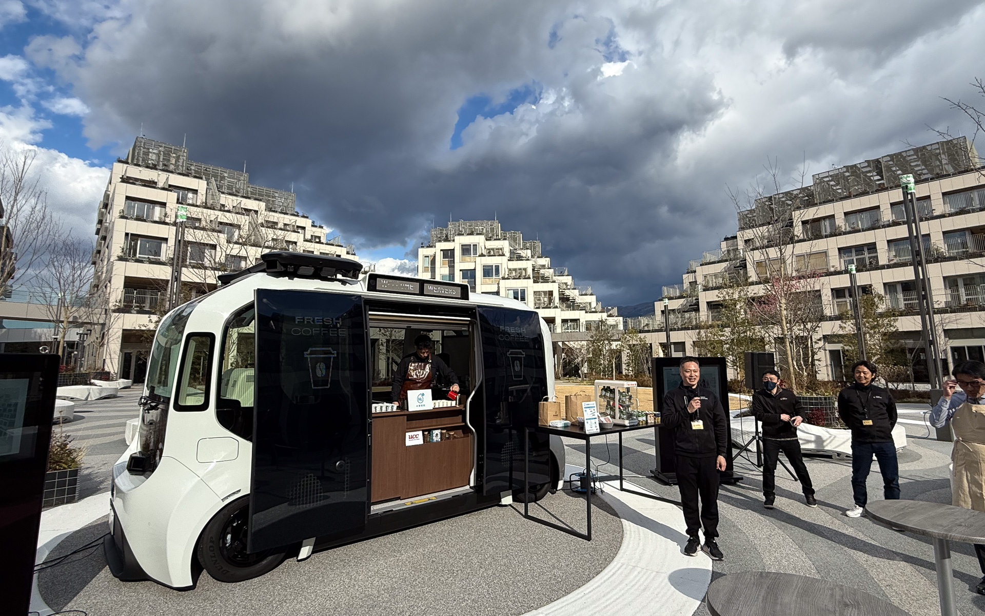 コートーヤードで行なわれた水素焙煎コーヒーの飲み比べ