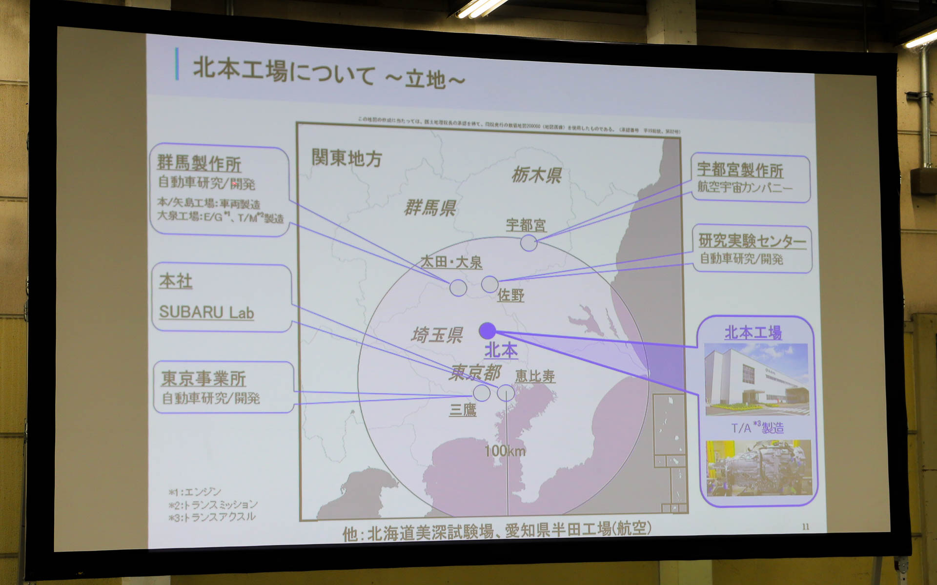 北本工場について