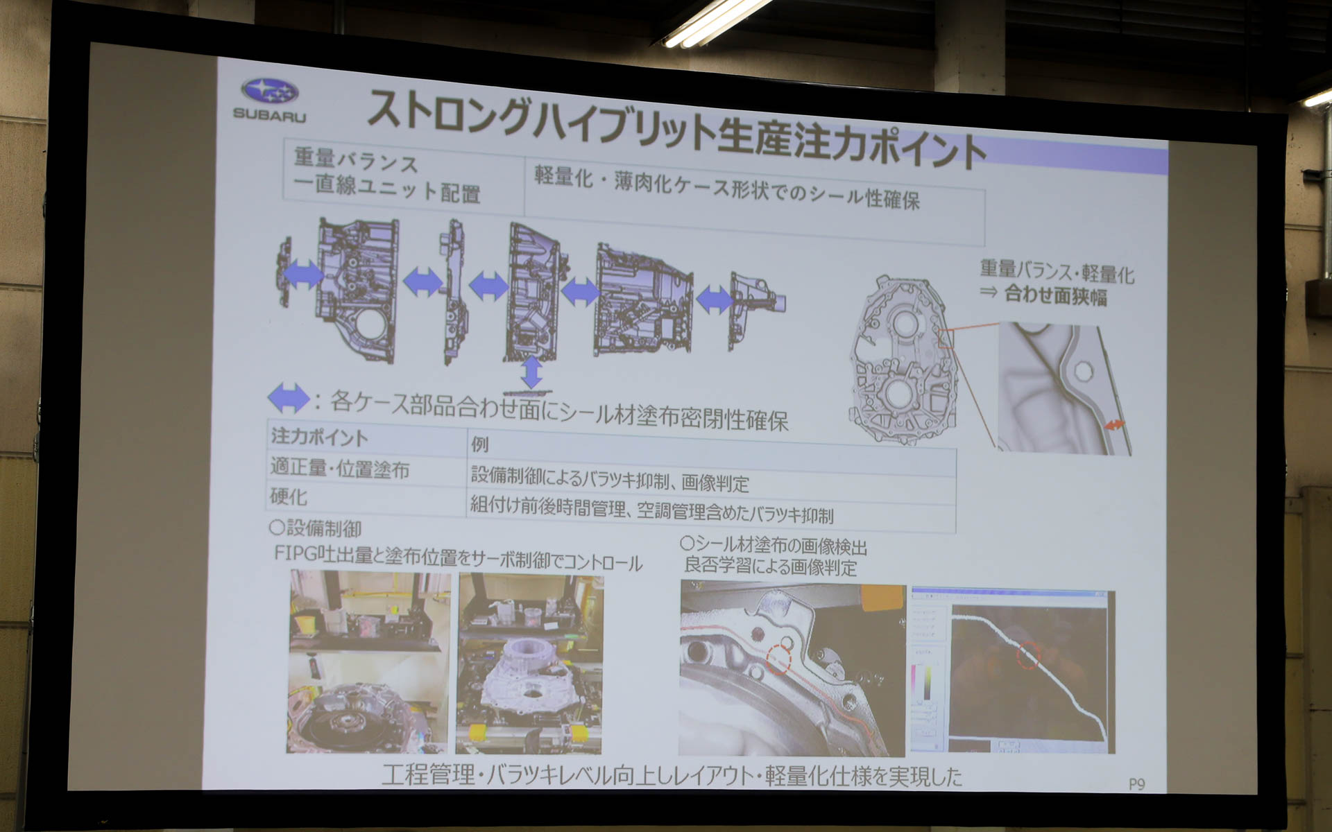 ストロングハイブリッドの生産注力ポイント