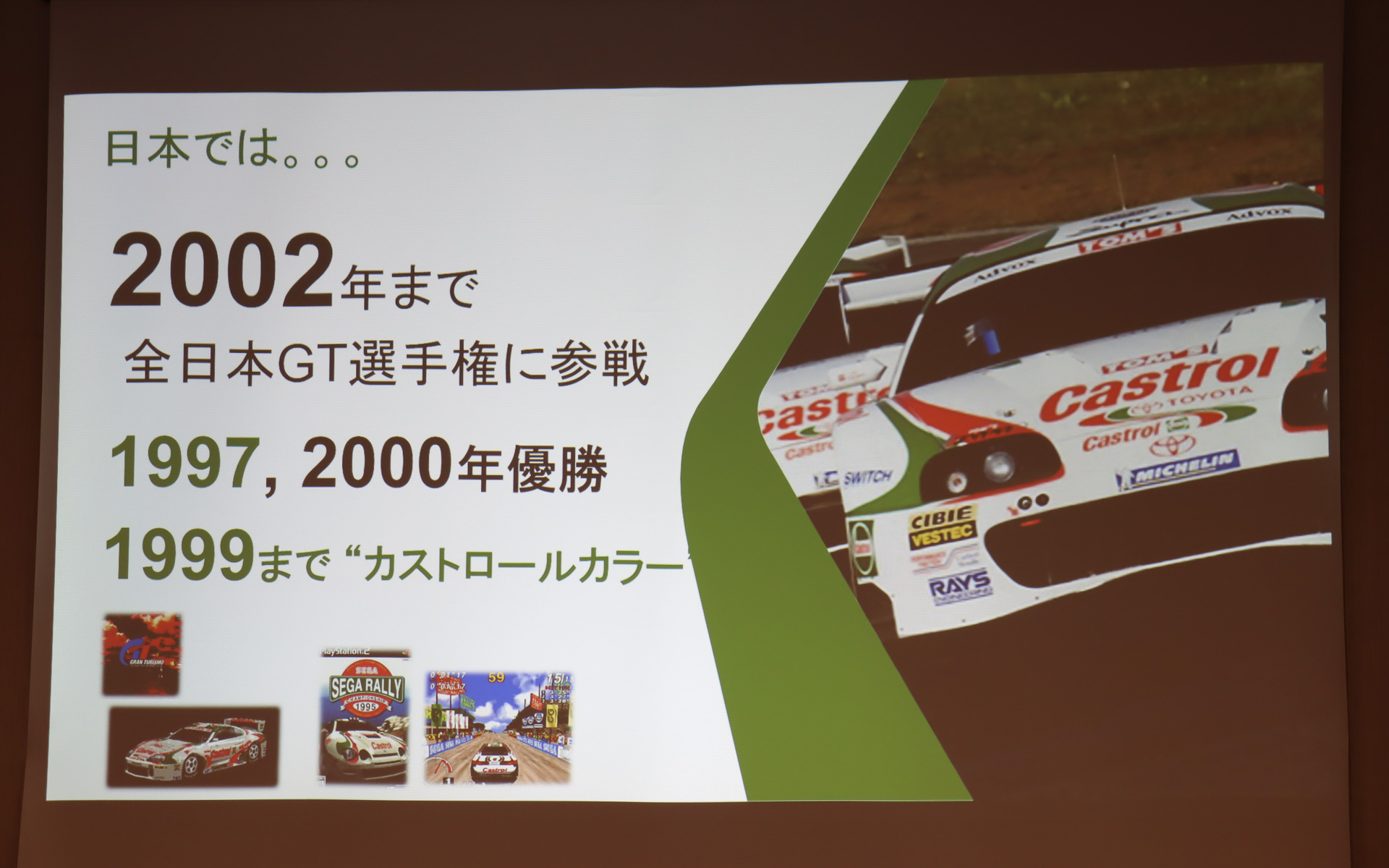 今回のCastrol with TEINでの活動は、全日本GT選手権で活躍した「カストロール トムス スープラ」以来の大きな取り組みになる