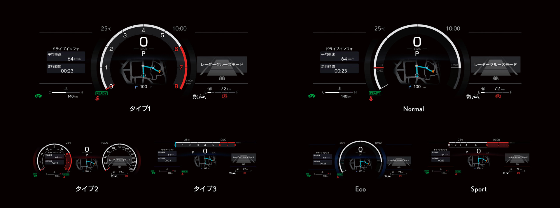 “F SPORT”インテリア（12.3インチTFT液晶式メーター）