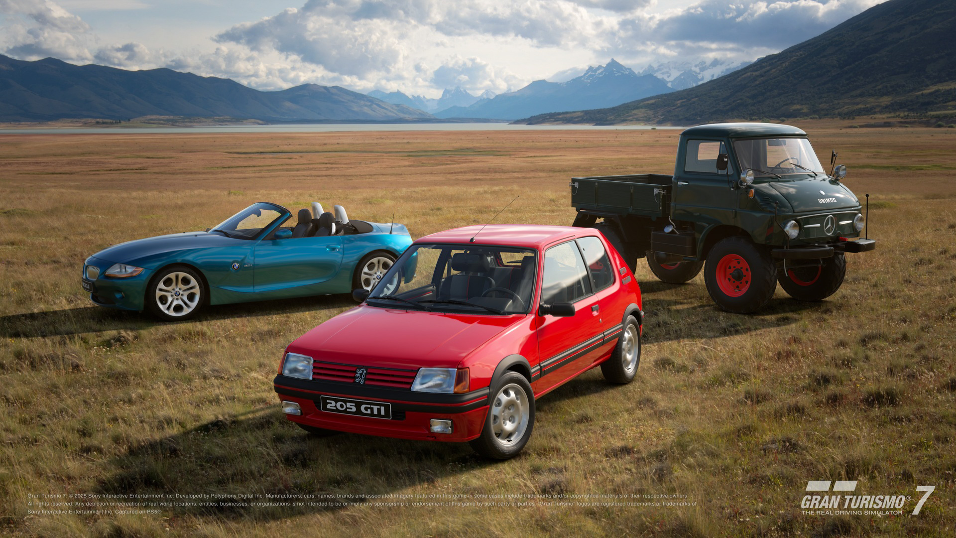 新規収録車種として「BMW Z4 3.0i '03」「メルセデス・ベンツ ウニモグ Type 411 '62」「プジョー 205 GTI '88」が登場