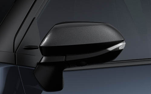 ヤリスクロス Z“URBANO”LEDサイドターンランプ付オート電動格納式リモコンドアミラー（ブラック/ヒーター付）