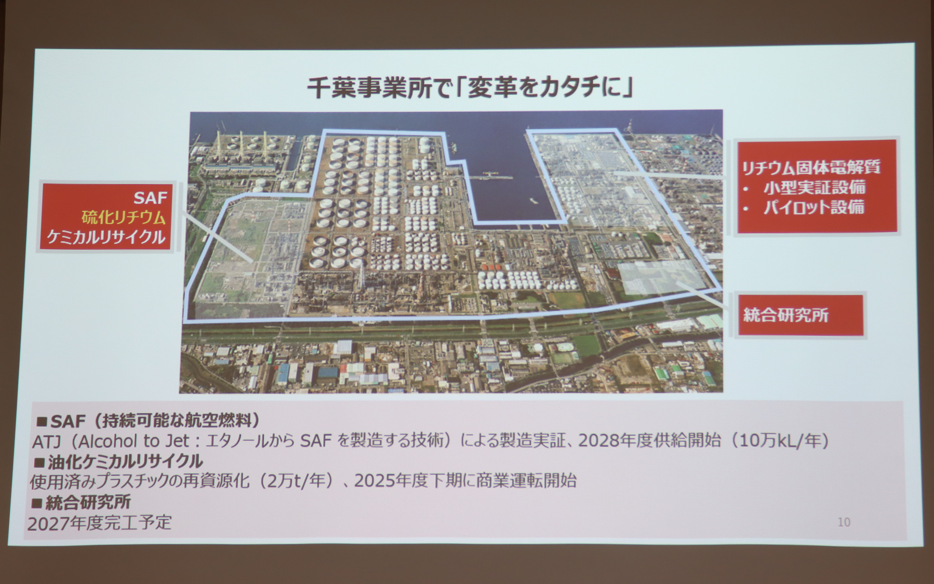「SAF」の製造実証、「油化ケミカルリサイクル」にも着手する