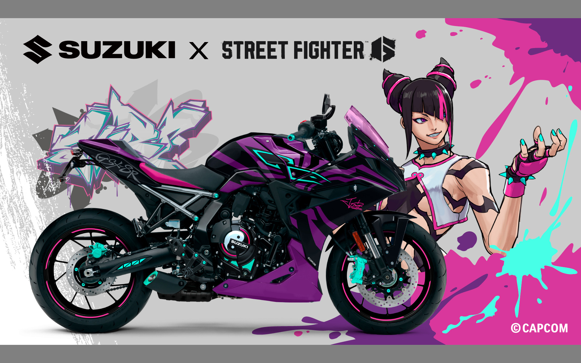 「ジュリ」をイメージしたバイク「GSX-8R Tuned by JURI」（非売品）