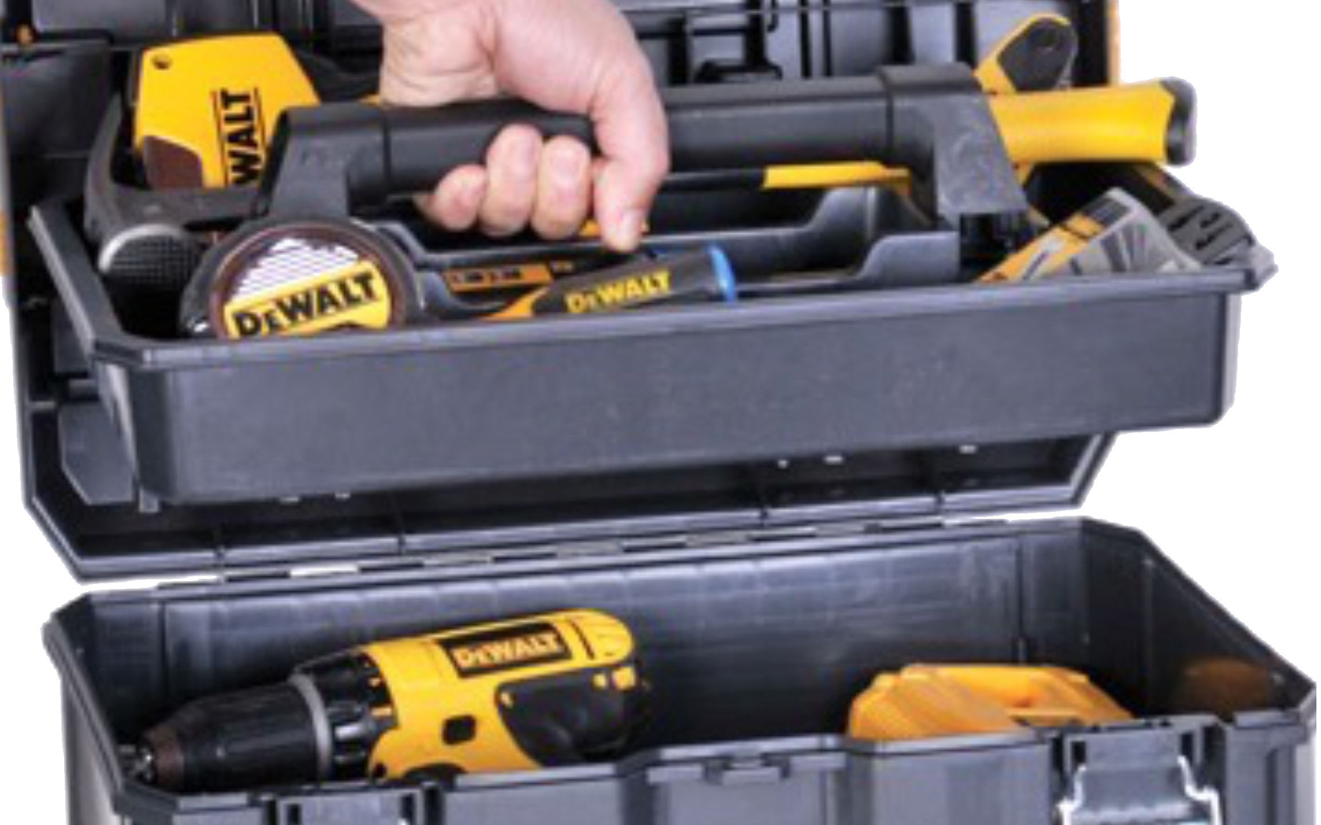 持ち手付きのトレーを内蔵