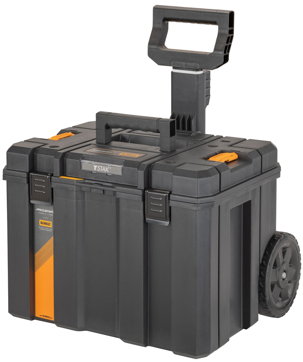 タイヤと持ち手が付いた大容量の収納キャリーボックス